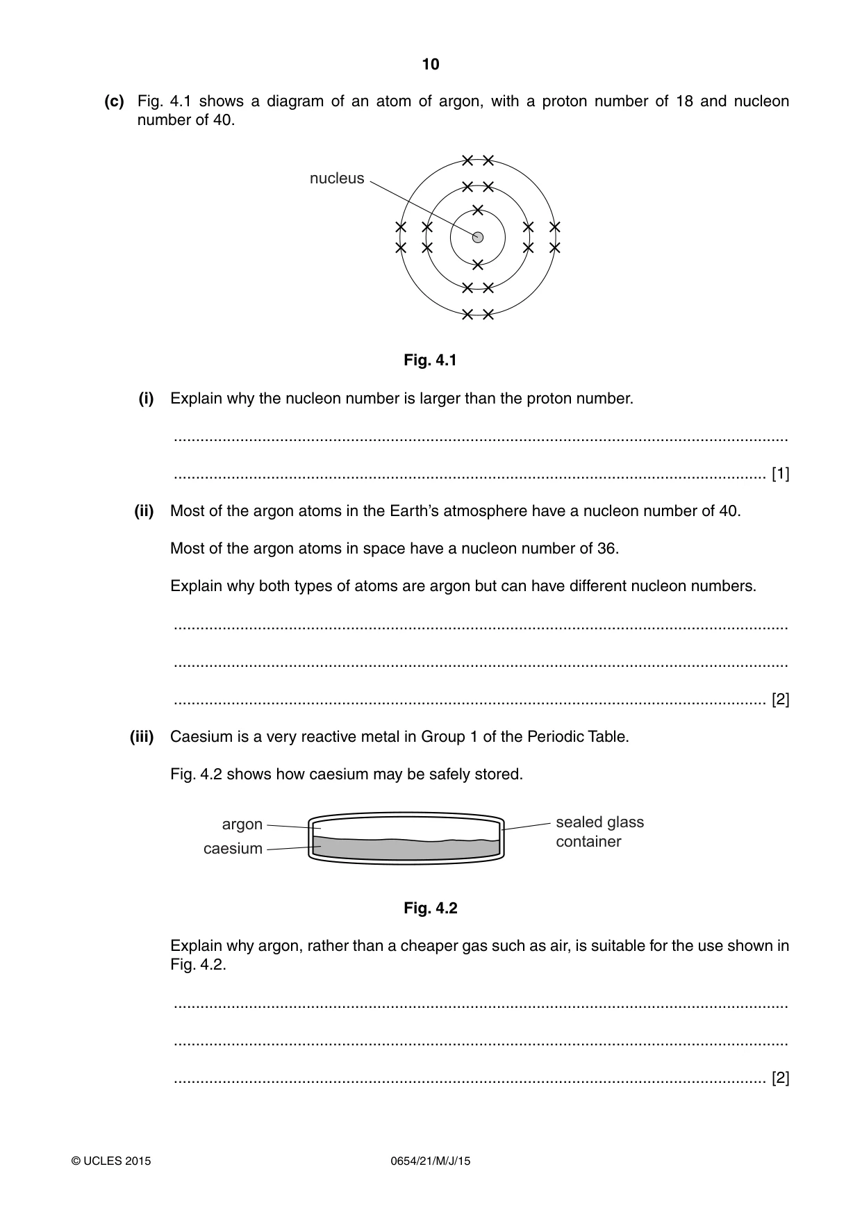 Cambridge IGCSE Sciences - Co-ordinated (Double) 0654 2015 May/June Paper 2 · Variant 1 question paper, page 10 of 32