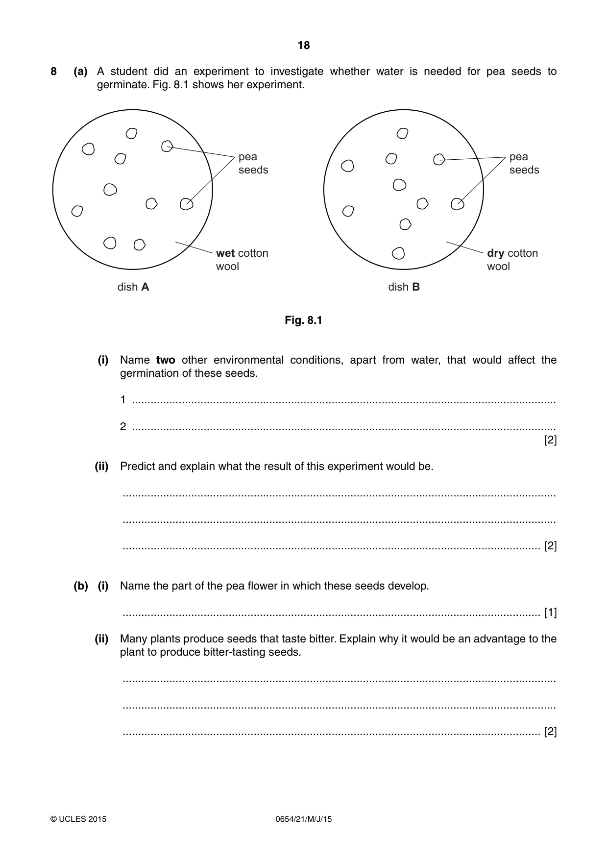 Cambridge IGCSE Sciences - Co-ordinated (Double) 0654 2015 May/June Paper 2 · Variant 1 question paper, page 18 of 32