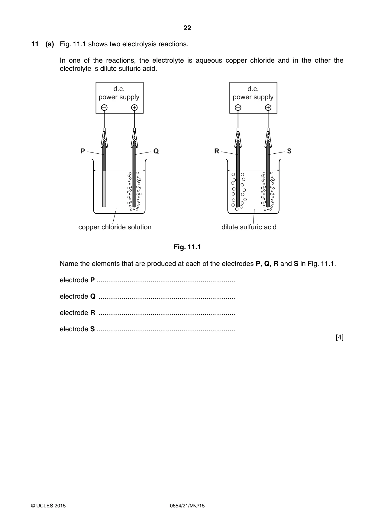 Cambridge IGCSE Sciences - Co-ordinated (Double) 0654 2015 May/June Paper 2 · Variant 1 question paper, page 22 of 32