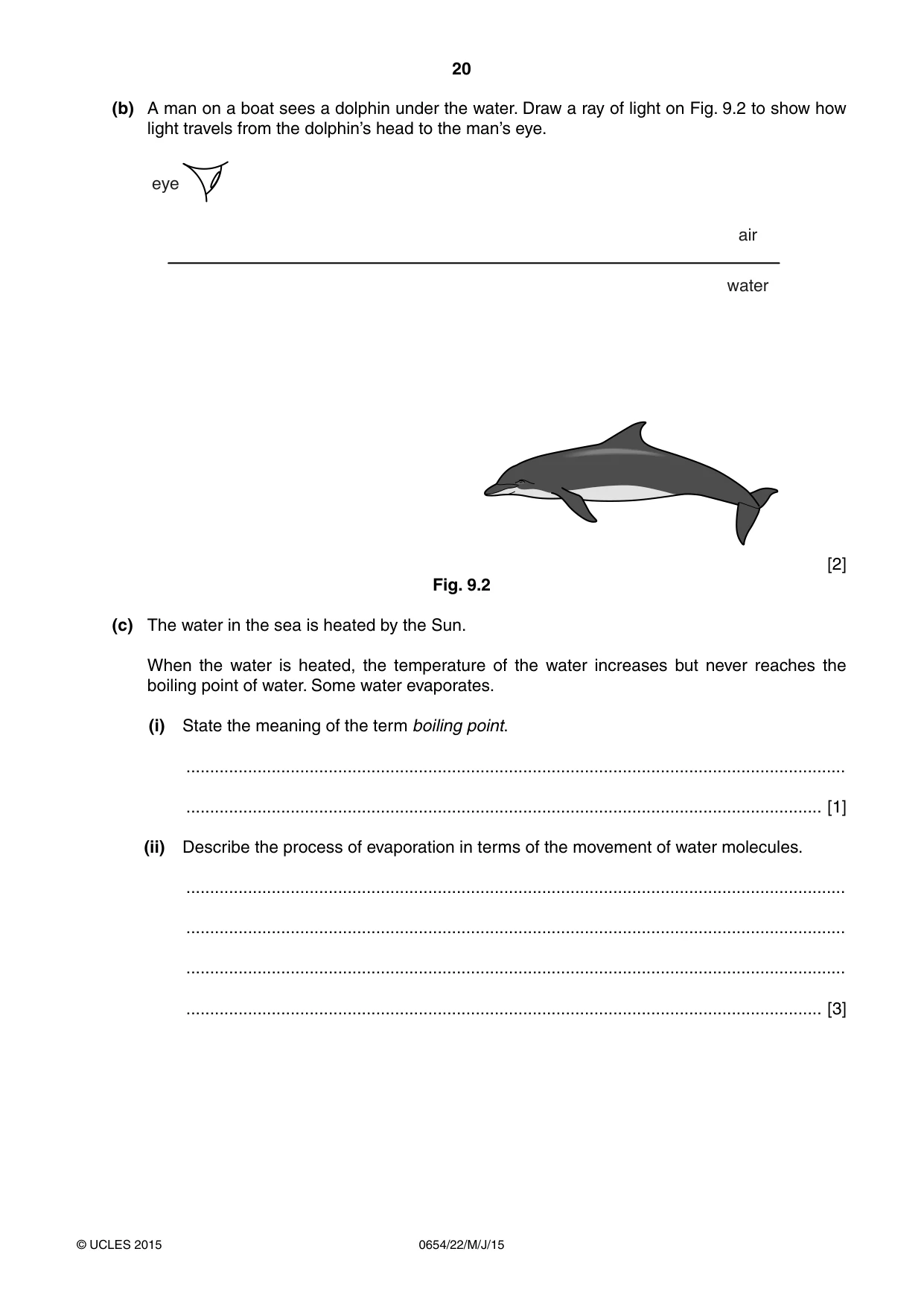 Cambridge IGCSE Sciences - Co-ordinated (Double) 0654 2015 May/June Paper 2 · Variant 2 question paper, page 20 of 28