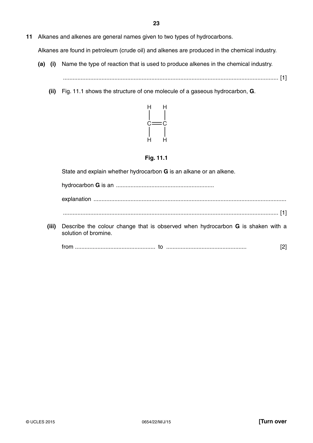 Cambridge IGCSE Sciences - Co-ordinated (Double) 0654 2015 May/June Paper 2 · Variant 2 question paper, page 23 of 28
