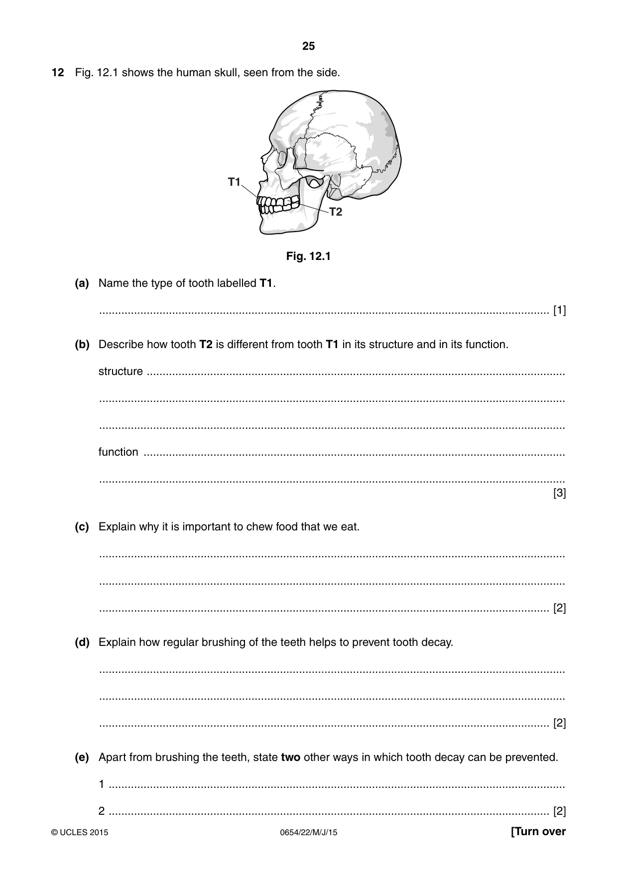 Cambridge IGCSE Sciences - Co-ordinated (Double) 0654 2015 May/June Paper 2 · Variant 2 question paper, page 25 of 28