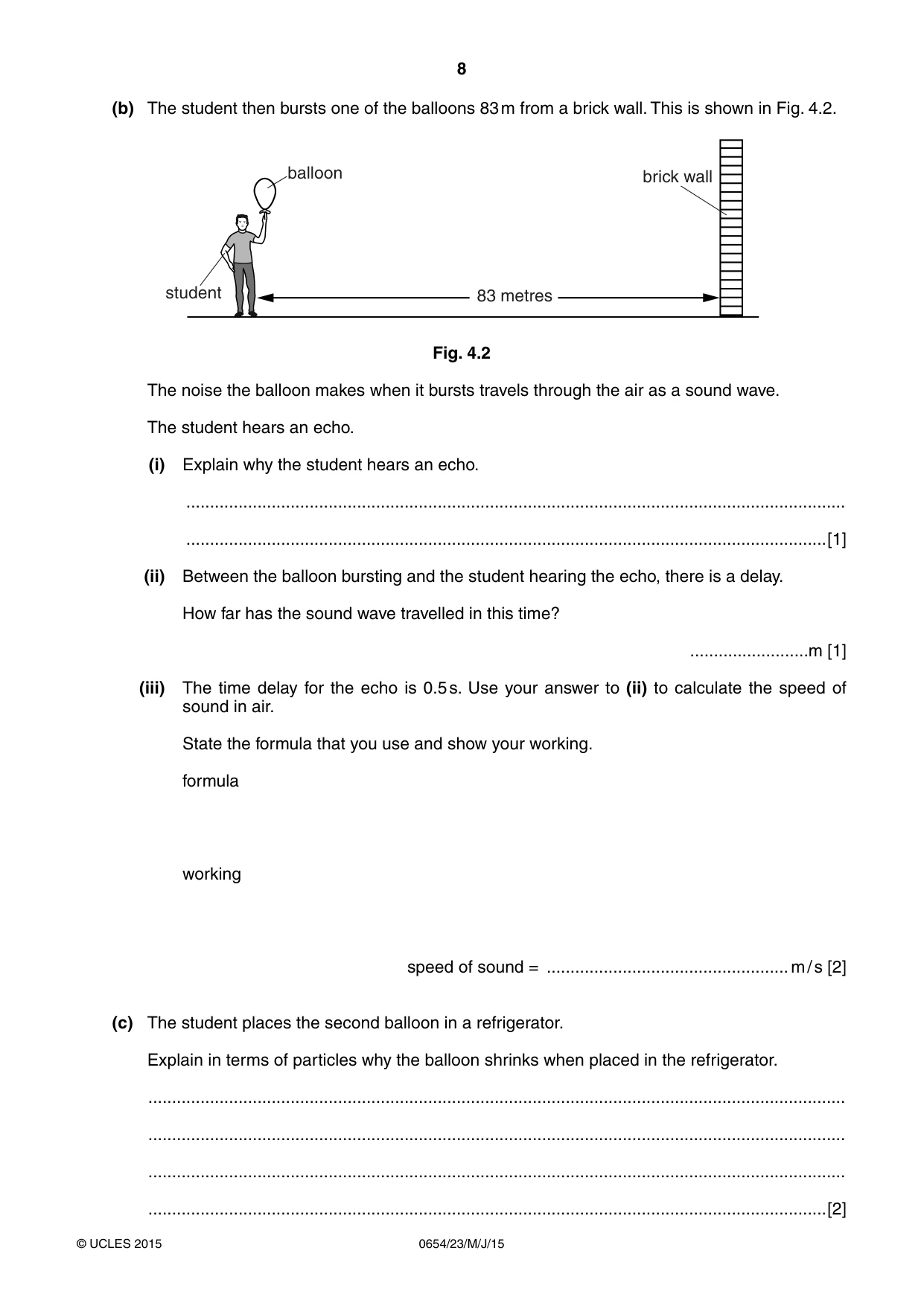 Cambridge IGCSE Sciences - Co-ordinated (Double) 0654 2015 May/June Paper 2 · Variant 3 question paper, page 8 of 28