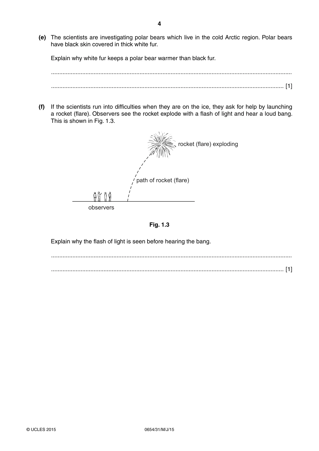 Cambridge IGCSE Sciences - Co-ordinated (Double) 0654 2015 May/June Paper 3 · Variant 1 question paper, page 4 of 32