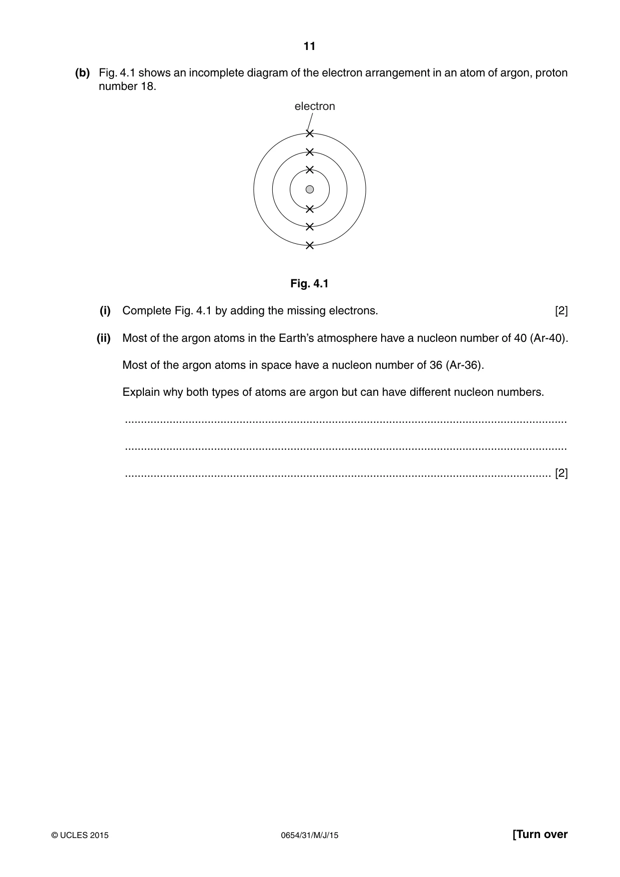 Cambridge IGCSE Sciences - Co-ordinated (Double) 0654 2015 May/June Paper 3 · Variant 1 question paper, page 11 of 32