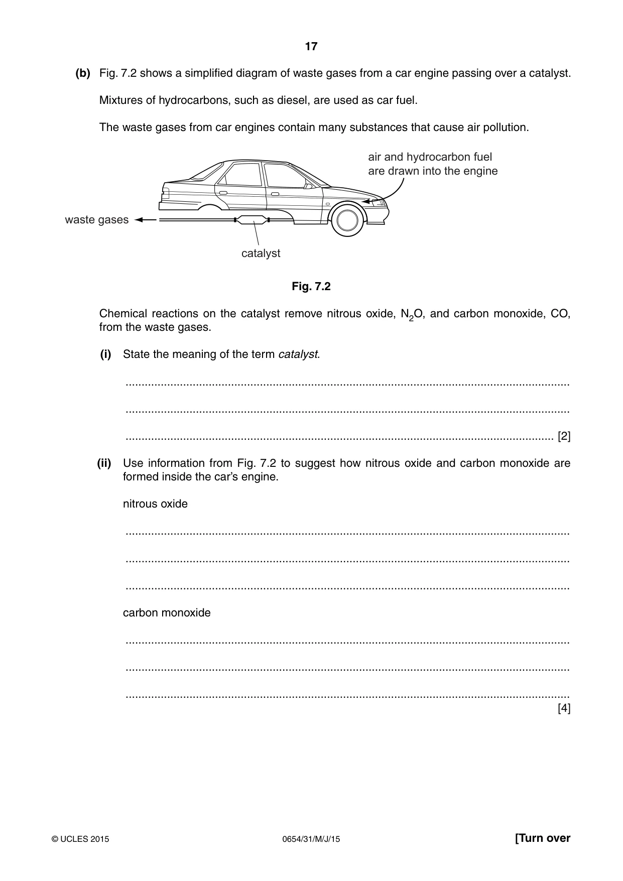 Cambridge IGCSE Sciences - Co-ordinated (Double) 0654 2015 May/June Paper 3 · Variant 1 question paper, page 17 of 32