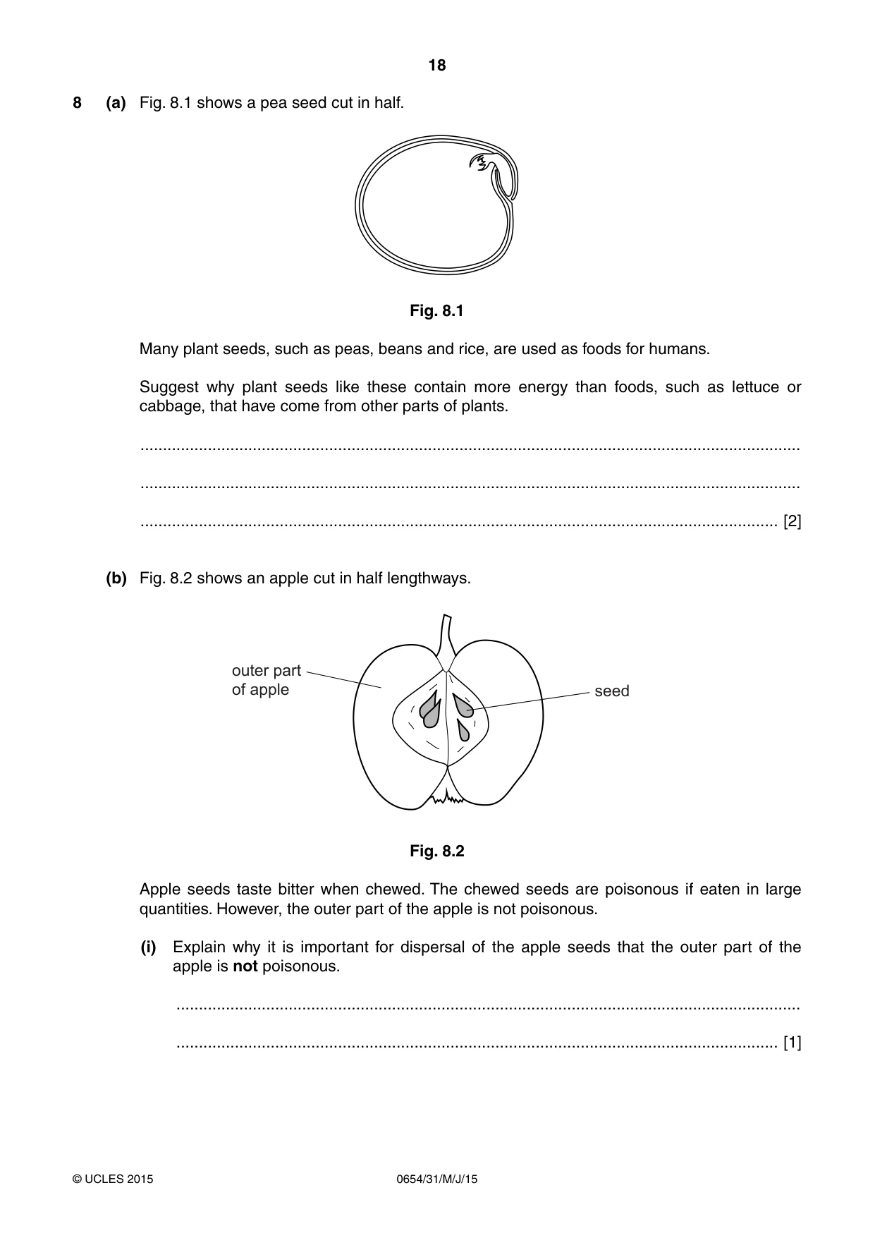 Cambridge IGCSE Sciences - Co-ordinated (Double) 0654 2015 May/June Paper 3 · Variant 1 question paper, page 18 of 32