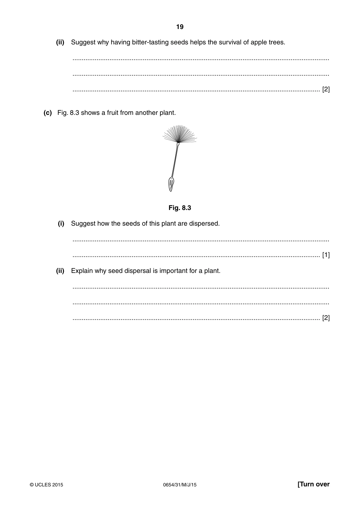 Cambridge IGCSE Sciences - Co-ordinated (Double) 0654 2015 May/June Paper 3 · Variant 1 question paper, page 19 of 32