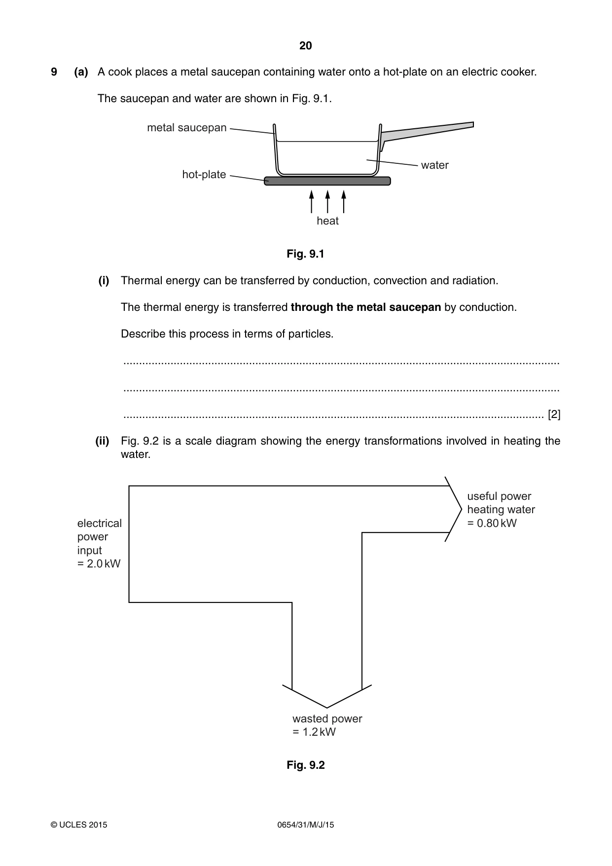 Cambridge IGCSE Sciences - Co-ordinated (Double) 0654 2015 May/June Paper 3 · Variant 1 question paper, page 20 of 32