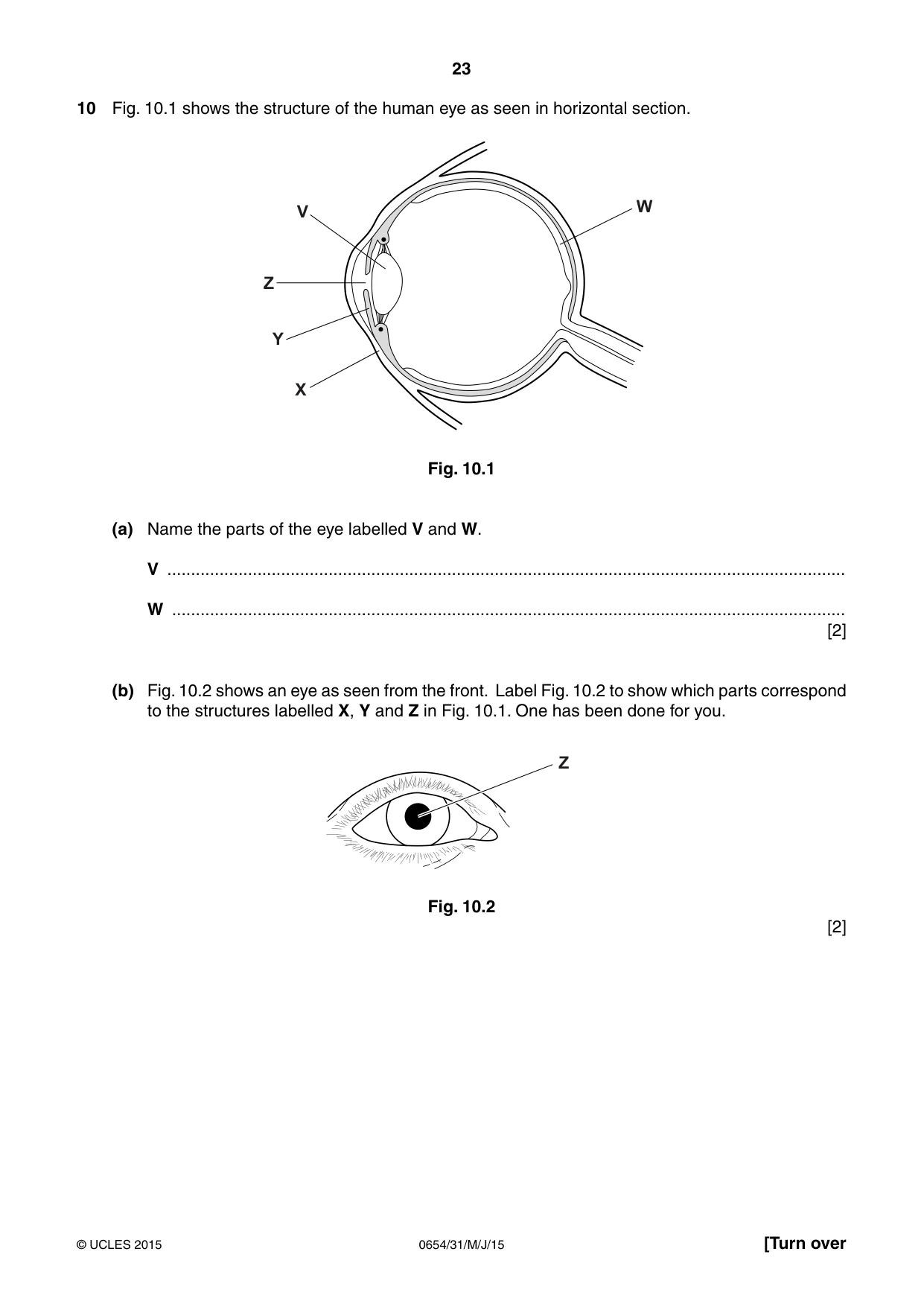 Cambridge IGCSE Sciences - Co-ordinated (Double) 0654 2015 May/June Paper 3 · Variant 1 question paper, page 23 of 32