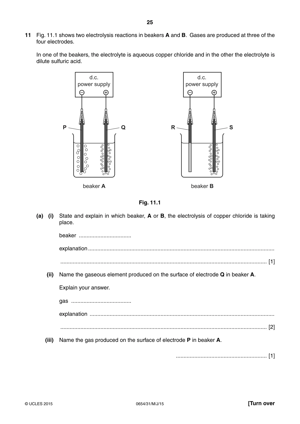 Cambridge IGCSE Sciences - Co-ordinated (Double) 0654 2015 May/June Paper 3 · Variant 1 question paper, page 25 of 32