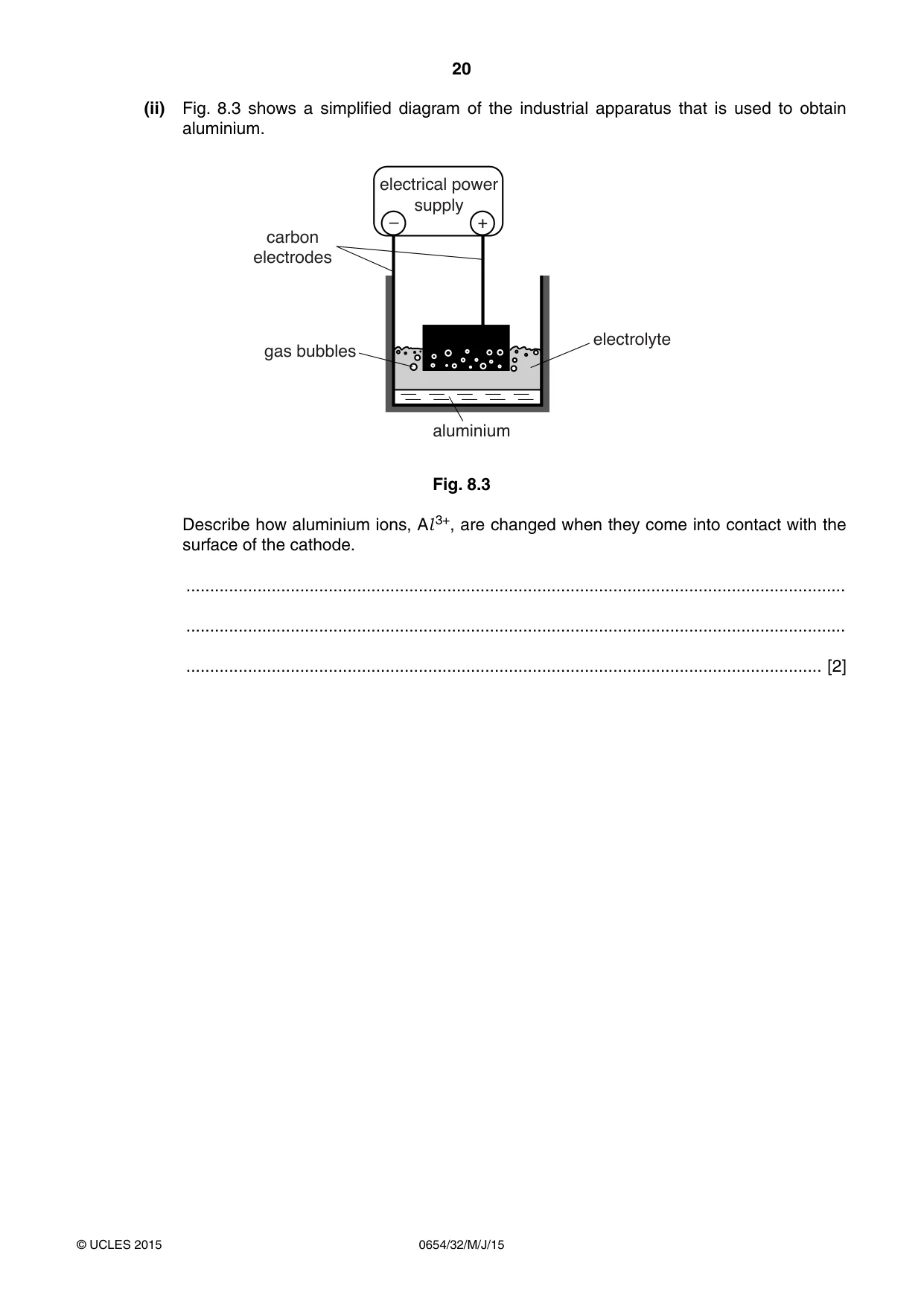 Cambridge IGCSE Sciences - Co-ordinated (Double) 0654 2015 May/June Paper 3 · Variant 2 question paper, page 20 of 32