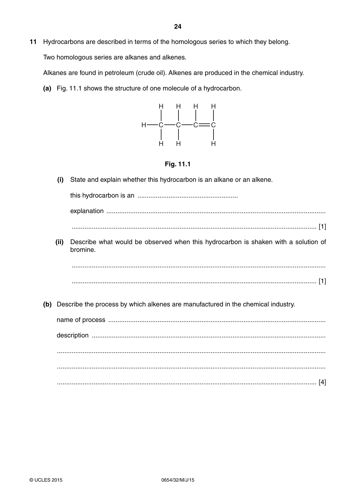 Cambridge IGCSE Sciences - Co-ordinated (Double) 0654 2015 May/June Paper 3 · Variant 2 question paper, page 24 of 32