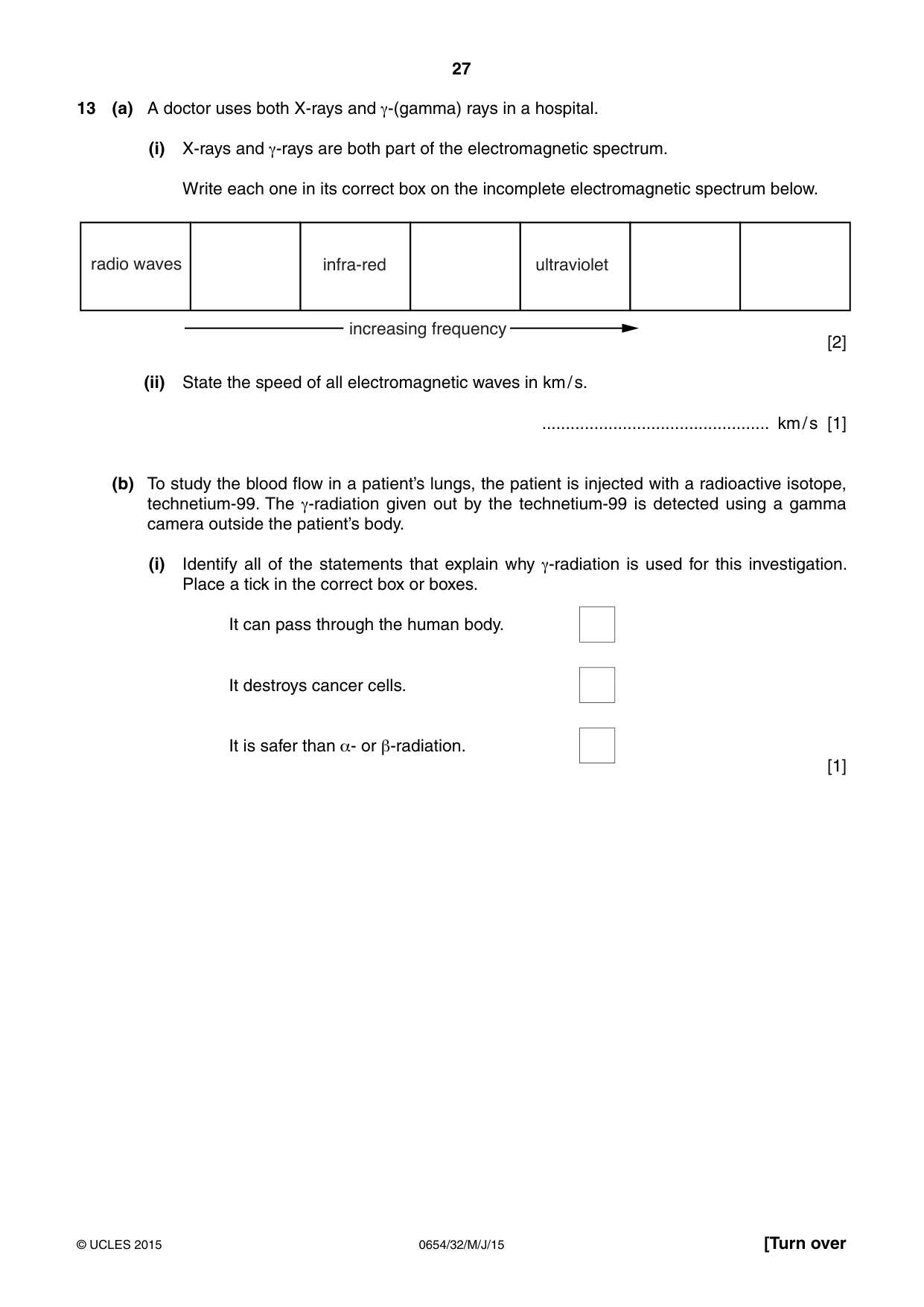 Cambridge IGCSE Sciences - Co-ordinated (Double) 0654 2015 May/June Paper 3 · Variant 2 question paper, page 27 of 32