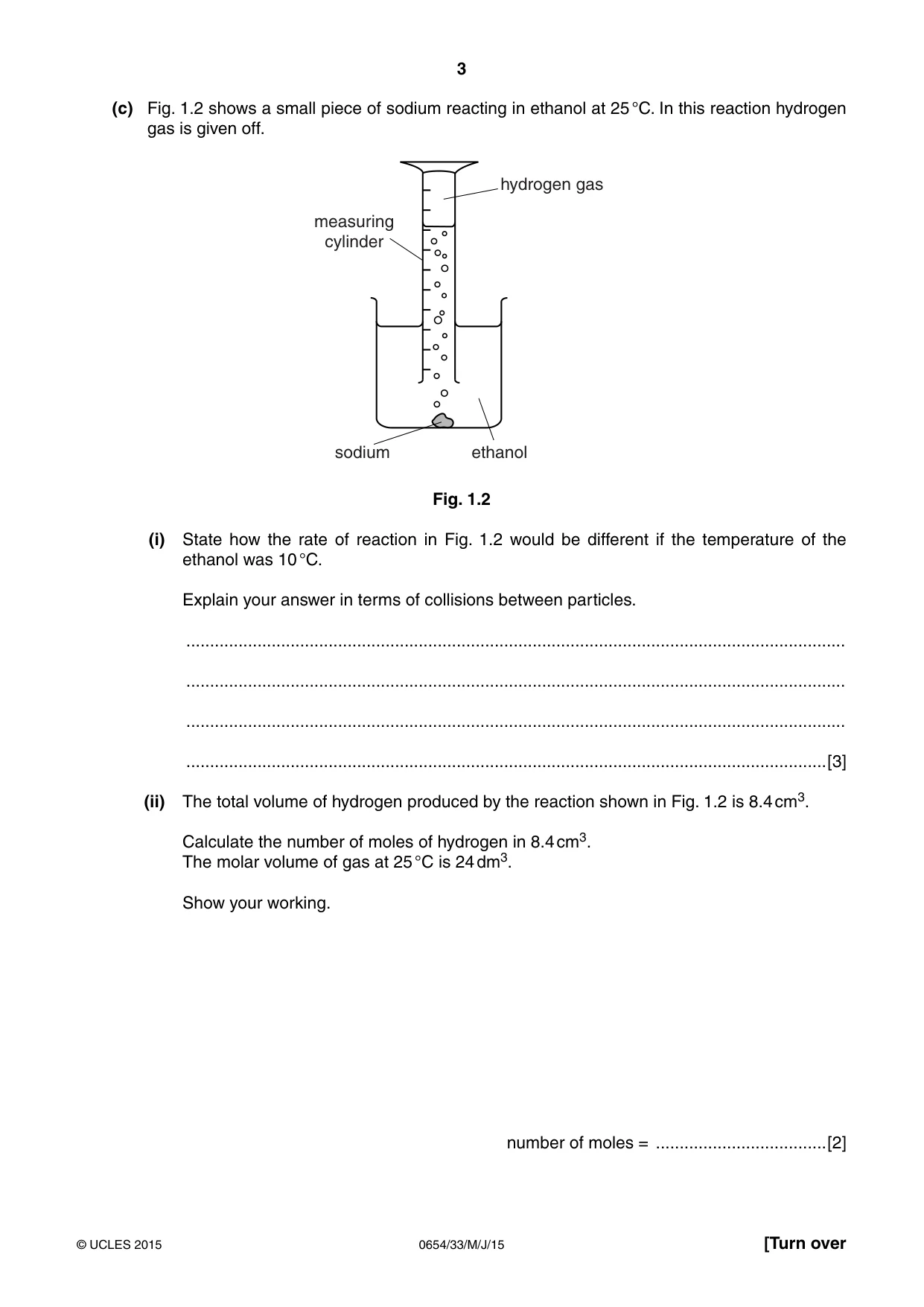 Cambridge IGCSE Sciences - Co-ordinated (Double) 0654 2015 May/June Paper 3 · Variant 3 question paper, page 3 of 28