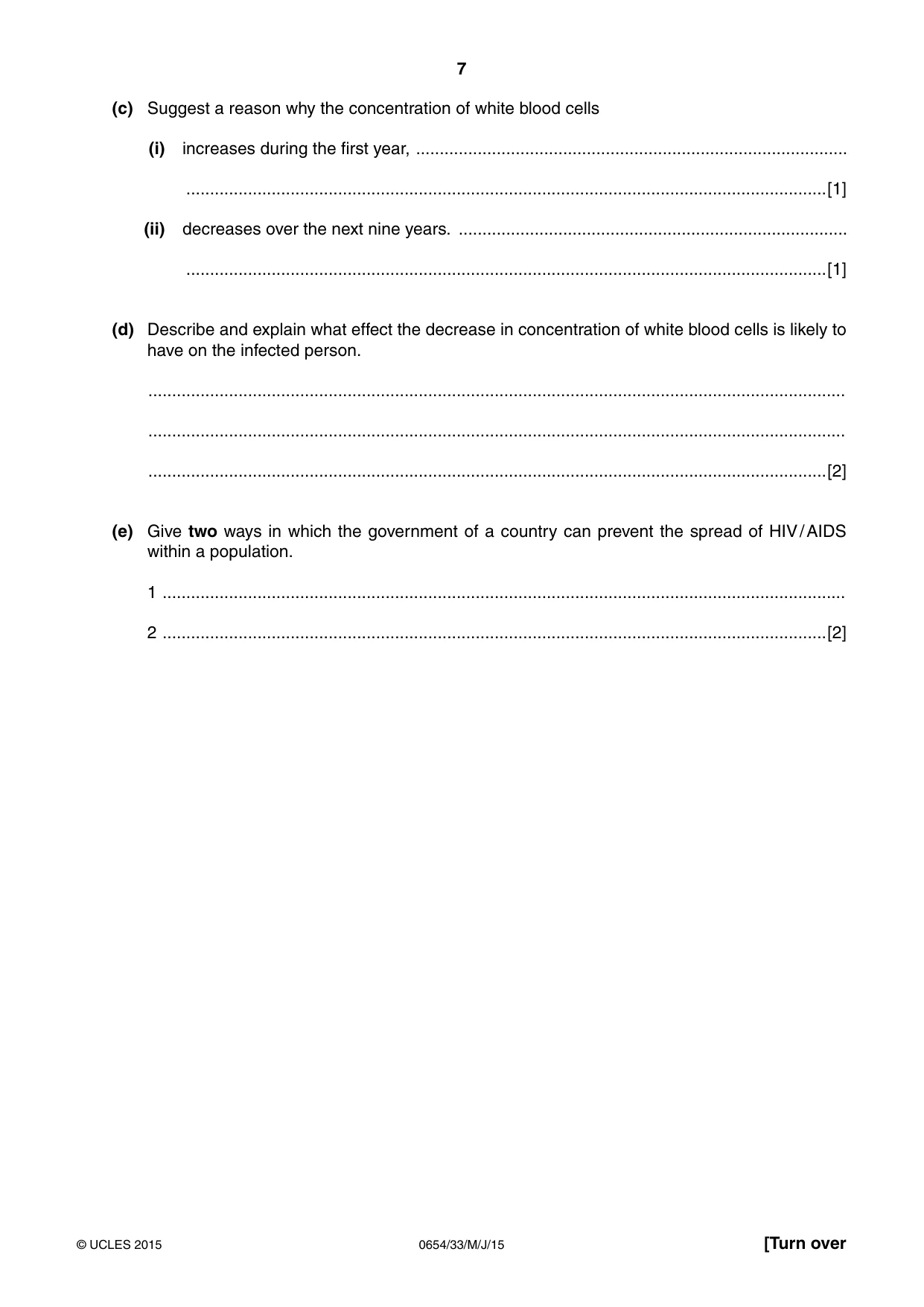 Cambridge IGCSE Sciences - Co-ordinated (Double) 0654 2015 May/June Paper 3 · Variant 3 question paper, page 7 of 28