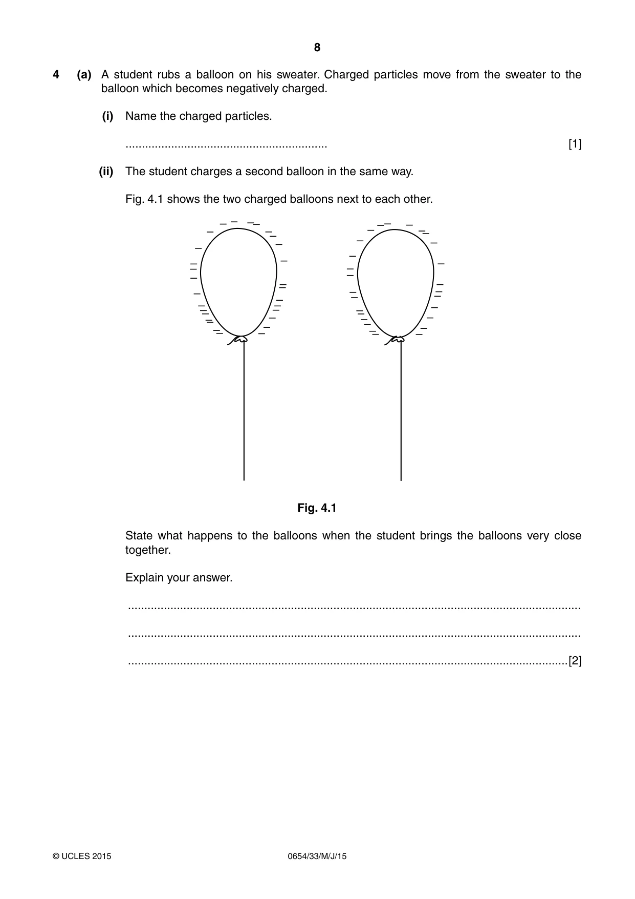 Cambridge IGCSE Sciences - Co-ordinated (Double) 0654 2015 May/June Paper 3 · Variant 3 question paper, page 8 of 28