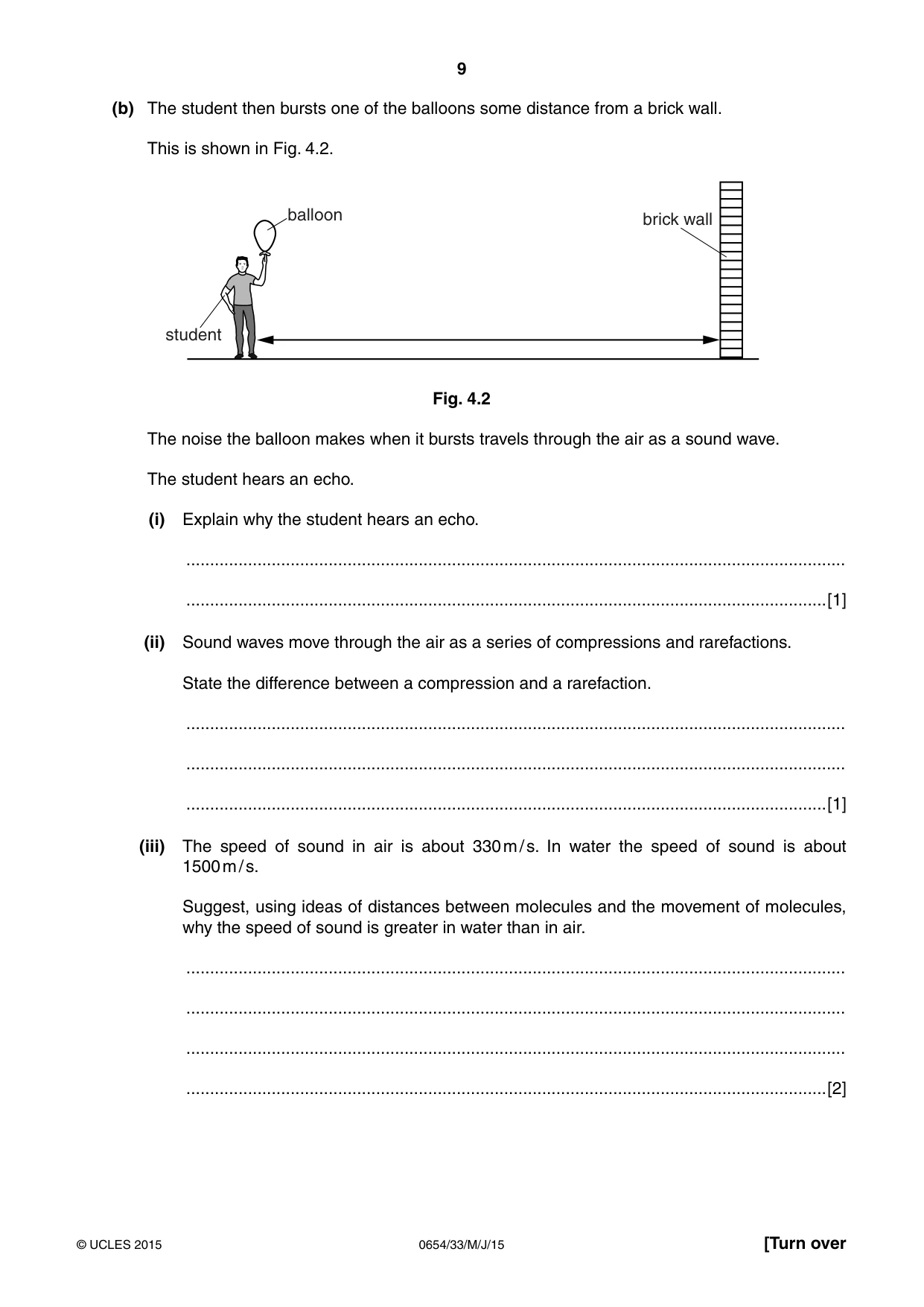 Cambridge IGCSE Sciences - Co-ordinated (Double) 0654 2015 May/June Paper 3 · Variant 3 question paper, page 9 of 28