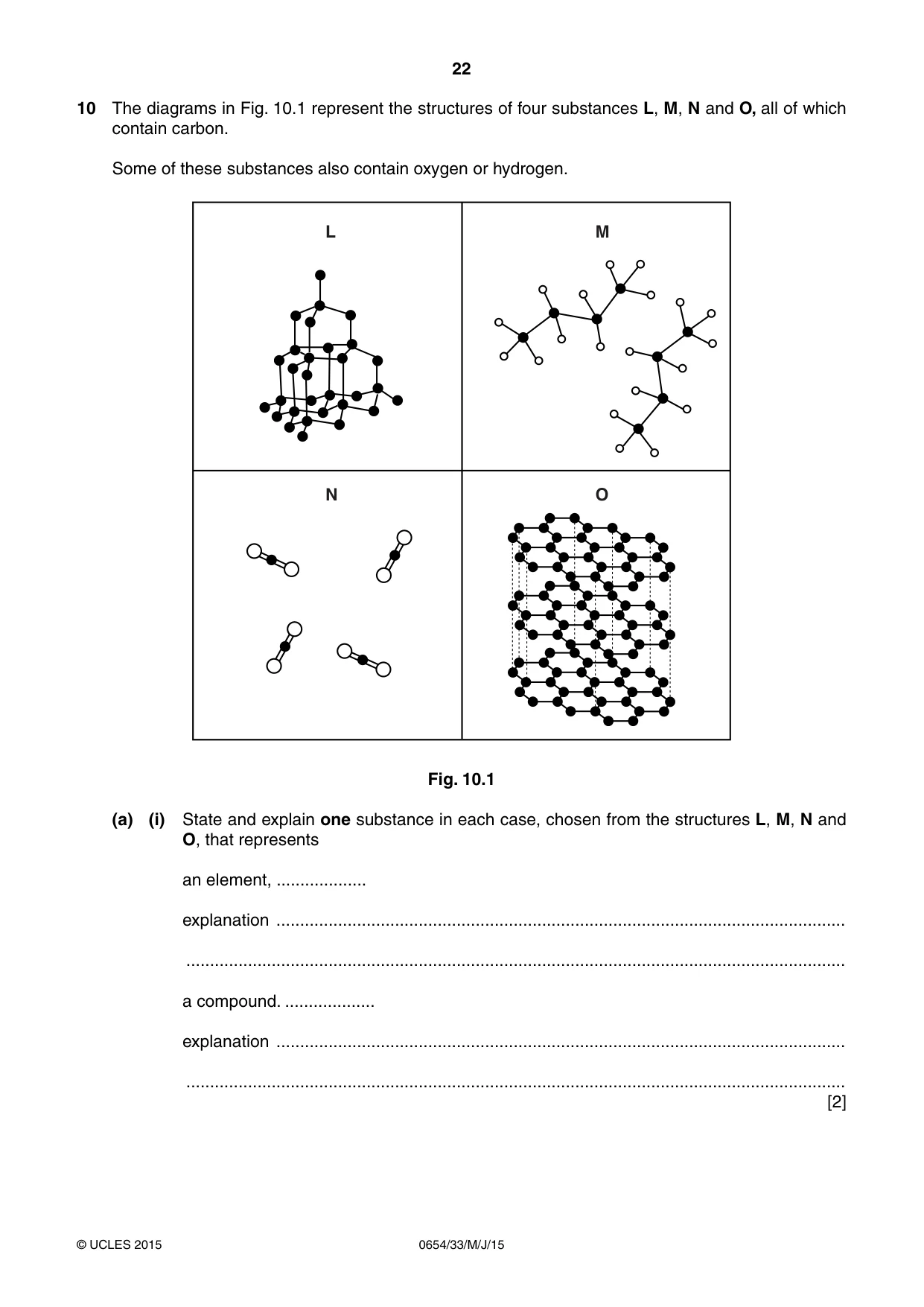 Cambridge IGCSE Sciences - Co-ordinated (Double) 0654 2015 May/June Paper 3 · Variant 3 question paper, page 22 of 28