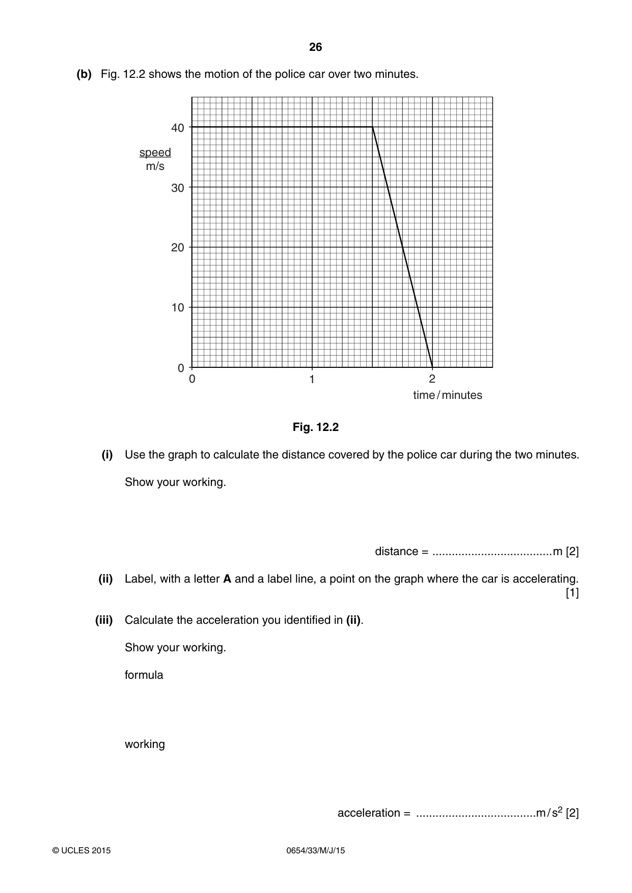Cambridge IGCSE Sciences - Co-ordinated (Double) 0654 2015 May/June Paper 3 · Variant 3 question paper, page 26 of 28