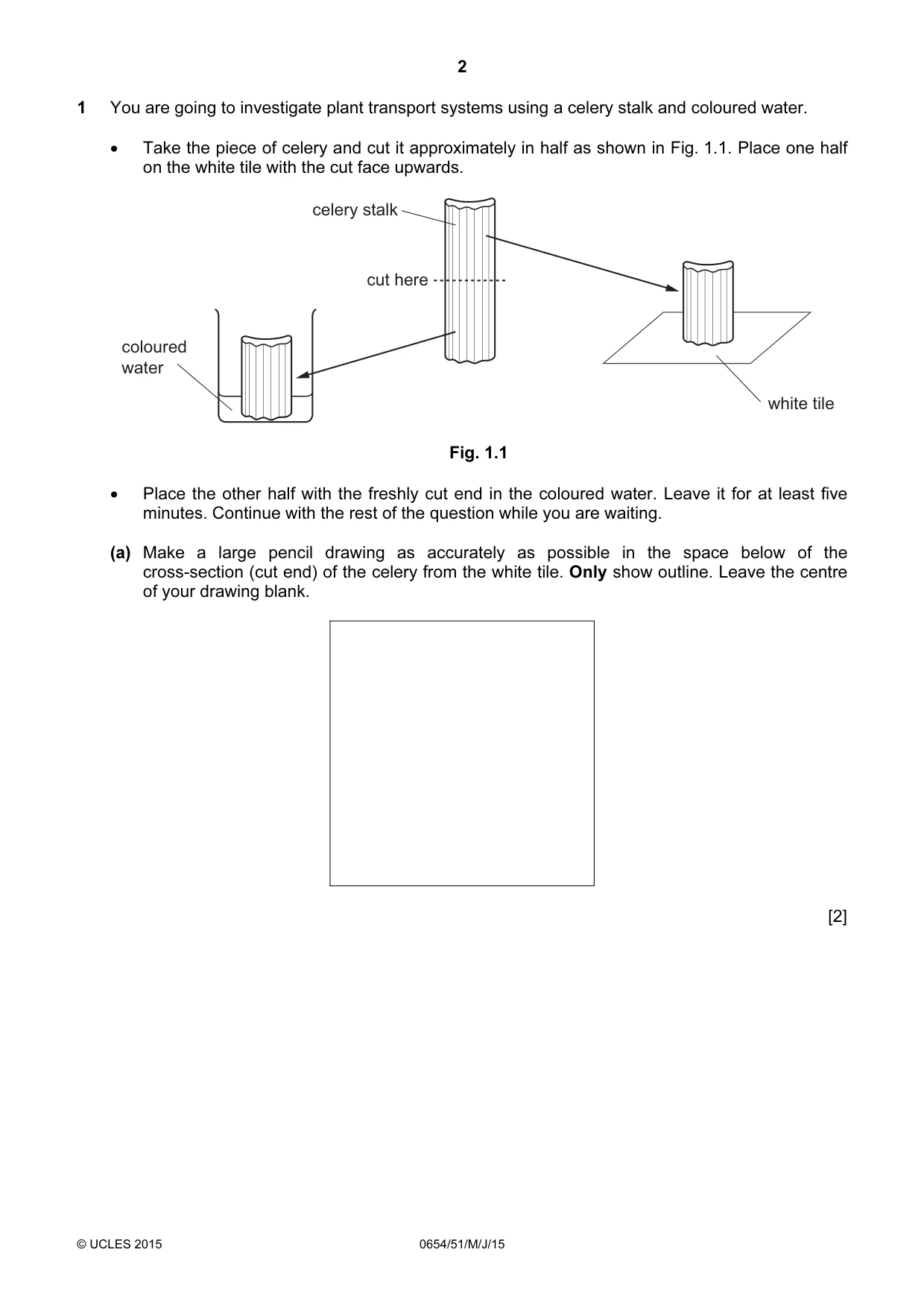 Cambridge IGCSE Sciences - Co-ordinated (Double) 0654 2015 May/June Paper 5 · Variant 1 question paper, page 2 of 16
