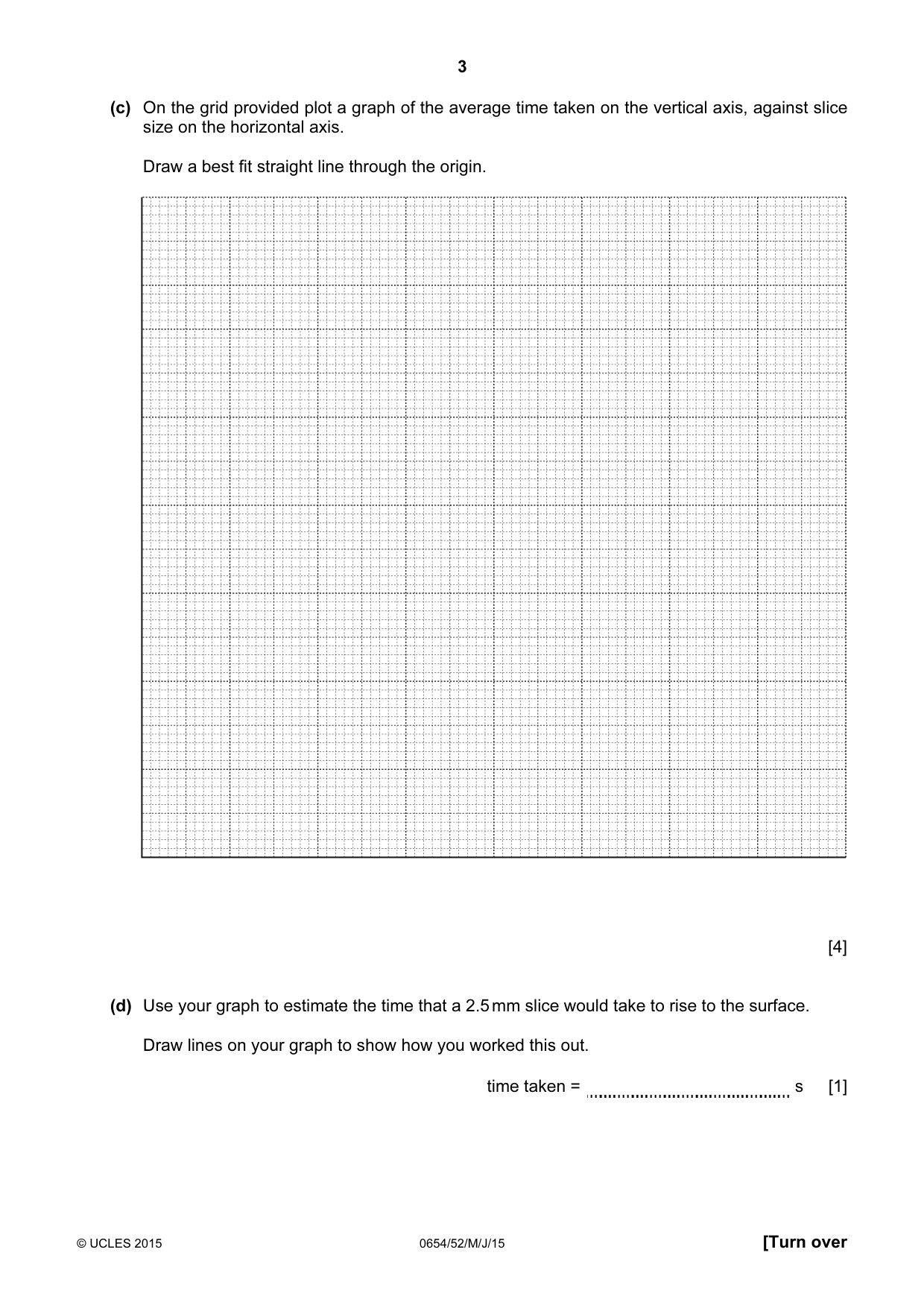 Cambridge IGCSE Sciences - Co-ordinated (Double) 0654 2015 May/June Paper 5 · Variant 2 question paper, page 3 of 12