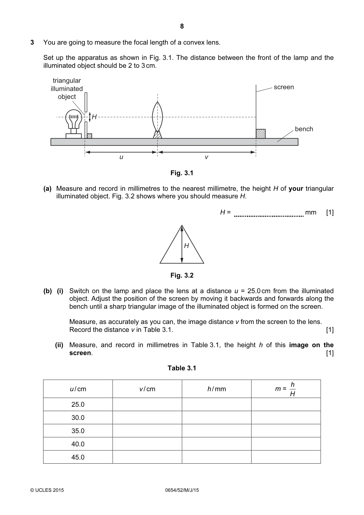 Cambridge IGCSE Sciences - Co-ordinated (Double) 0654 2015 May/June Paper 5 · Variant 2 question paper, page 8 of 12