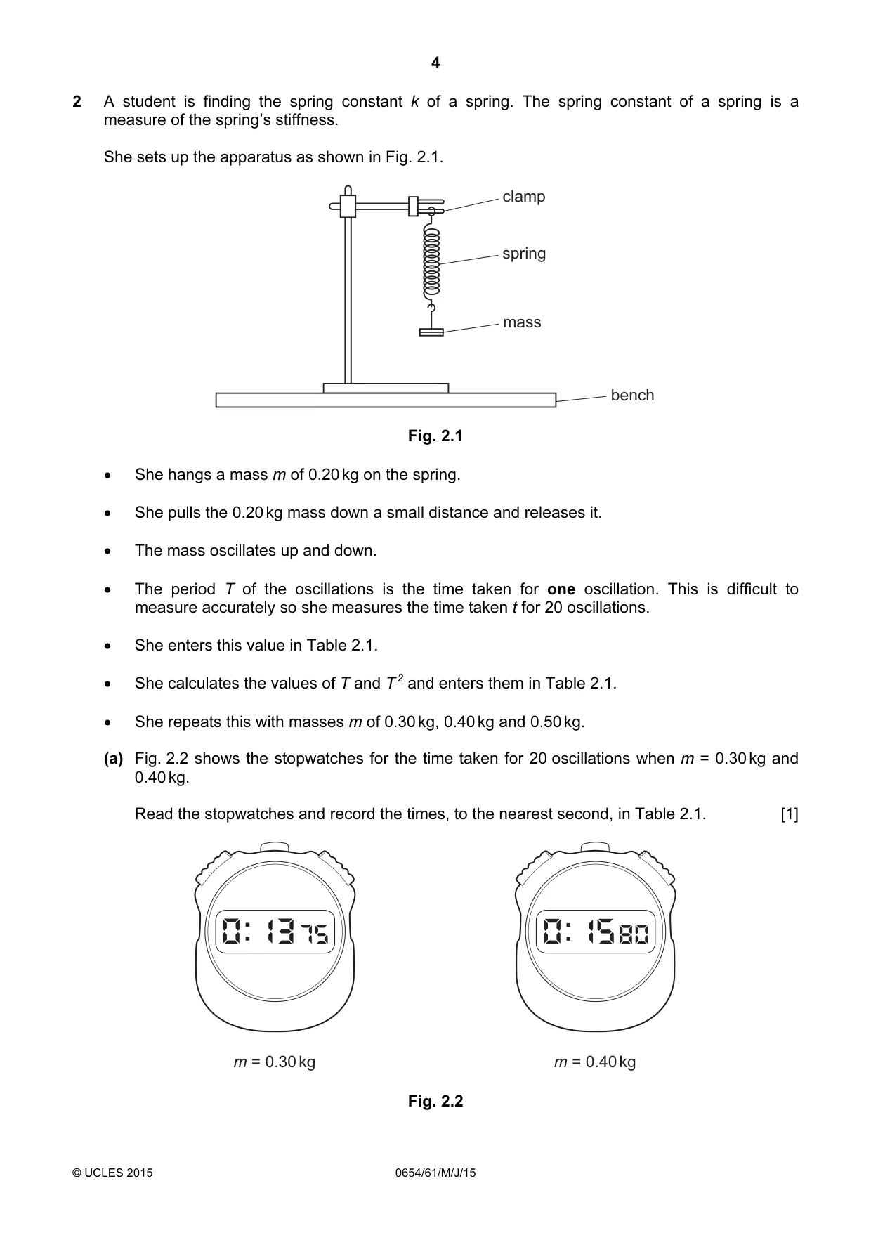 Cambridge IGCSE Sciences - Co-ordinated (Double) 0654 2015 May/June Paper 6 · Variant 1 question paper, page 4 of 16
