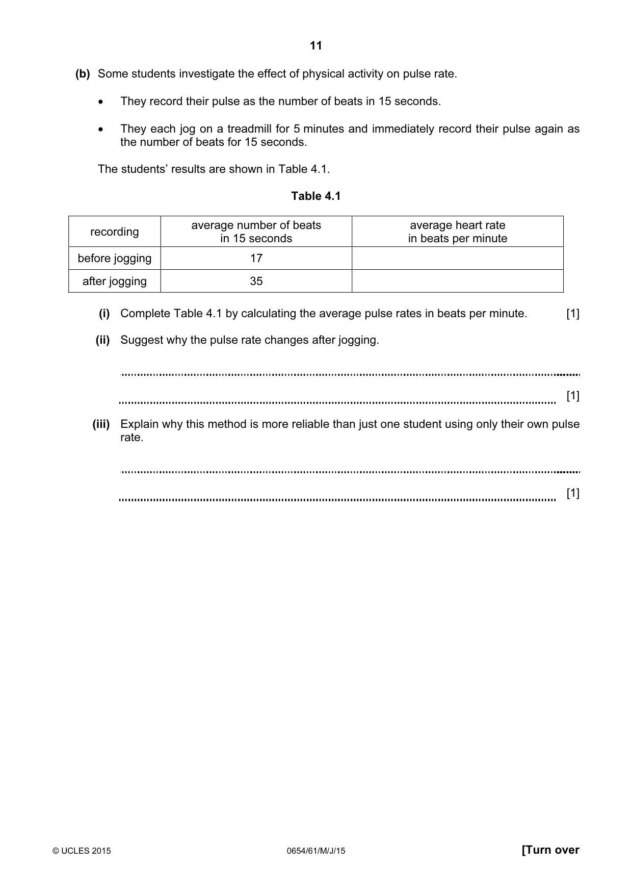 Cambridge IGCSE Sciences - Co-ordinated (Double) 0654 2015 May/June Paper 6 · Variant 1 question paper, page 11 of 16