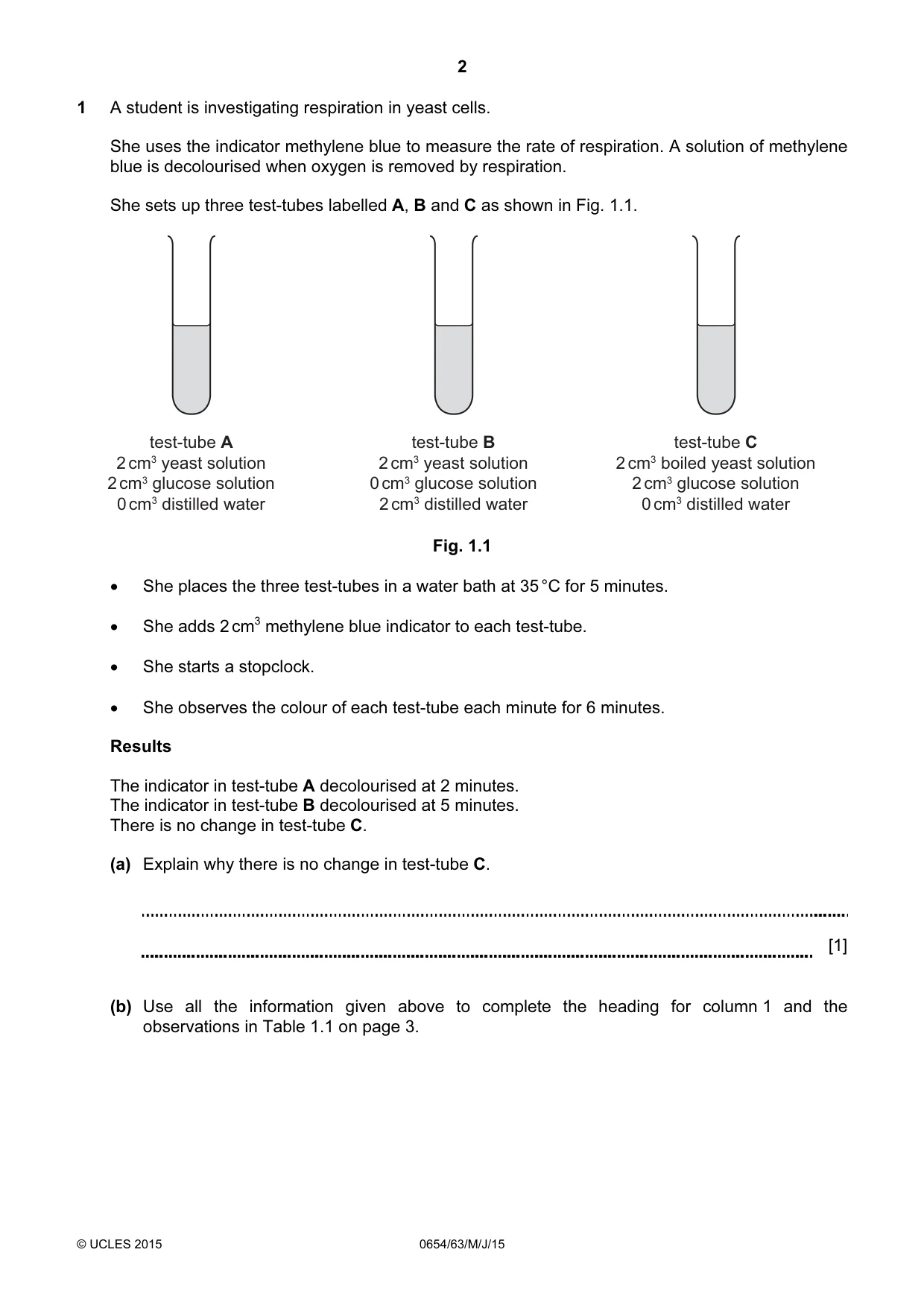 Cambridge IGCSE Sciences - Co-ordinated (Double) 0654 2015 May/June Paper 6 · Variant 3 question paper, page 2 of 20