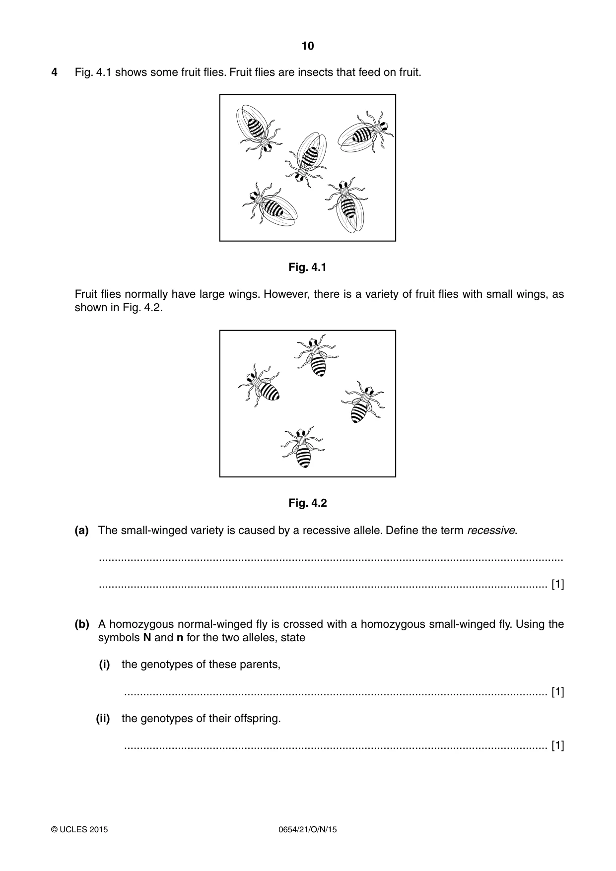 Cambridge IGCSE Sciences - Co-ordinated (Double) 0654 2015 Oct/Nov Paper 2 · Variant 1 question paper, page 10 of 32