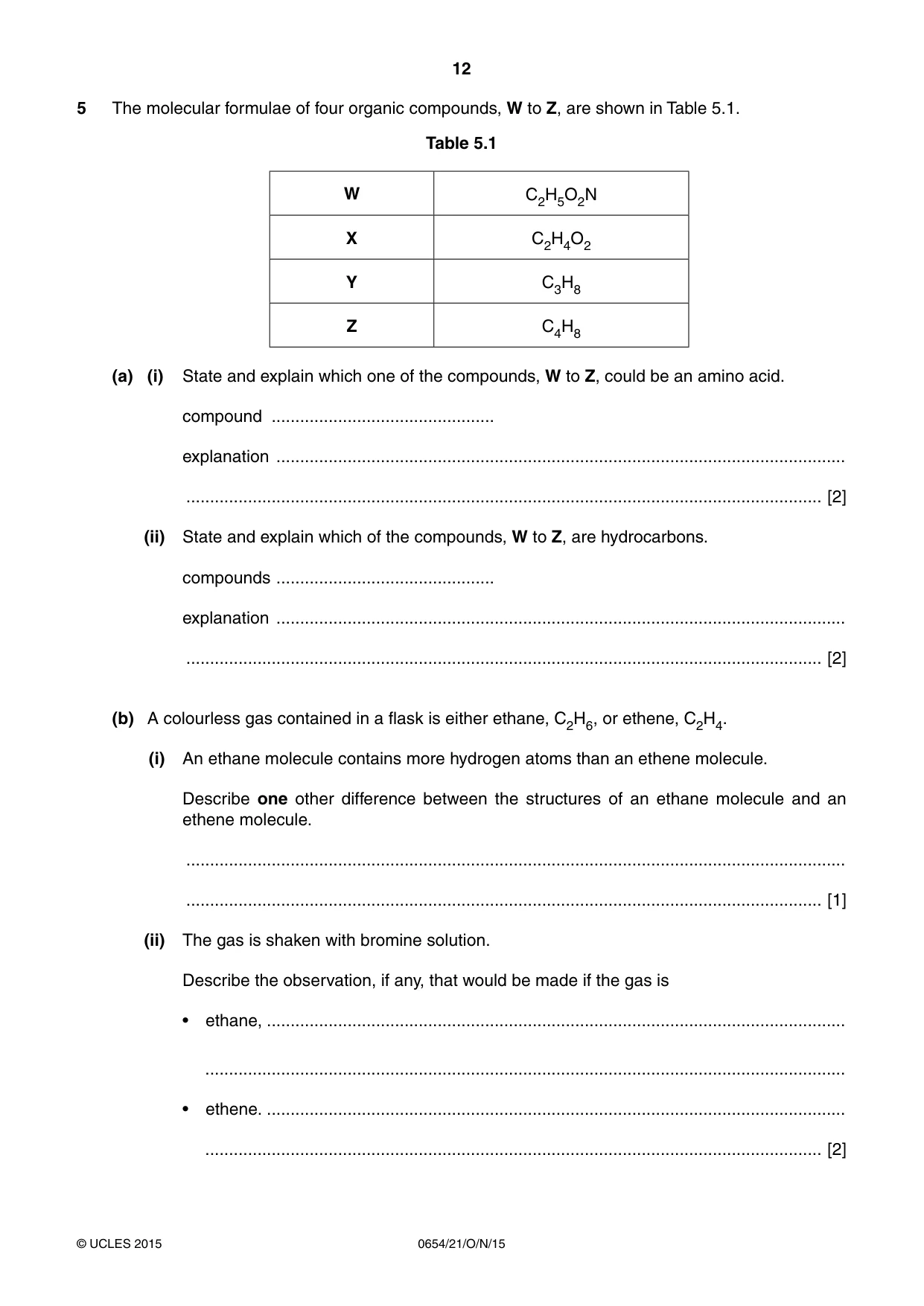 Cambridge IGCSE Sciences - Co-ordinated (Double) 0654 2015 Oct/Nov Paper 2 · Variant 1 question paper, page 12 of 32