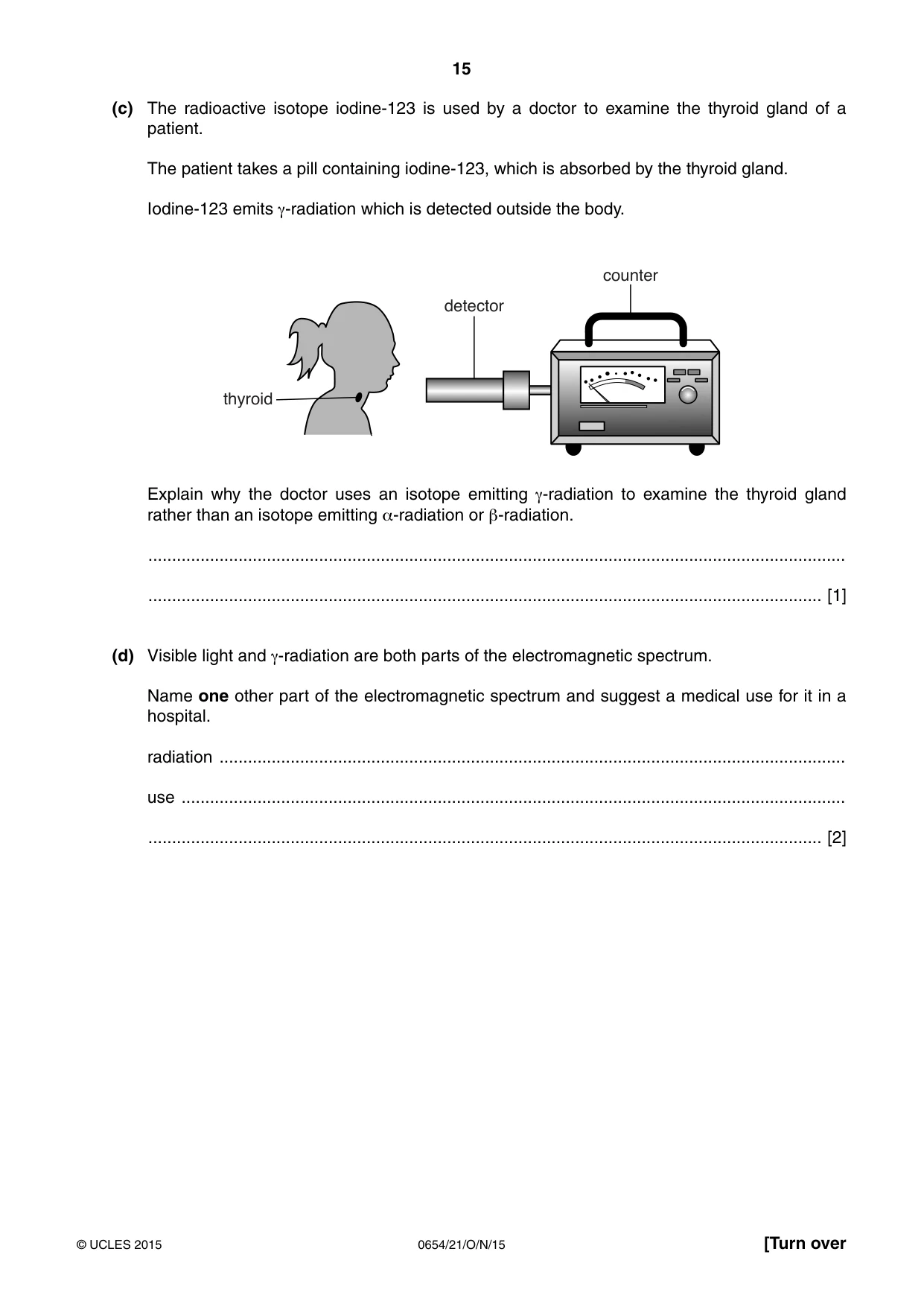 Cambridge IGCSE Sciences - Co-ordinated (Double) 0654 2015 Oct/Nov Paper 2 · Variant 1 question paper, page 15 of 32