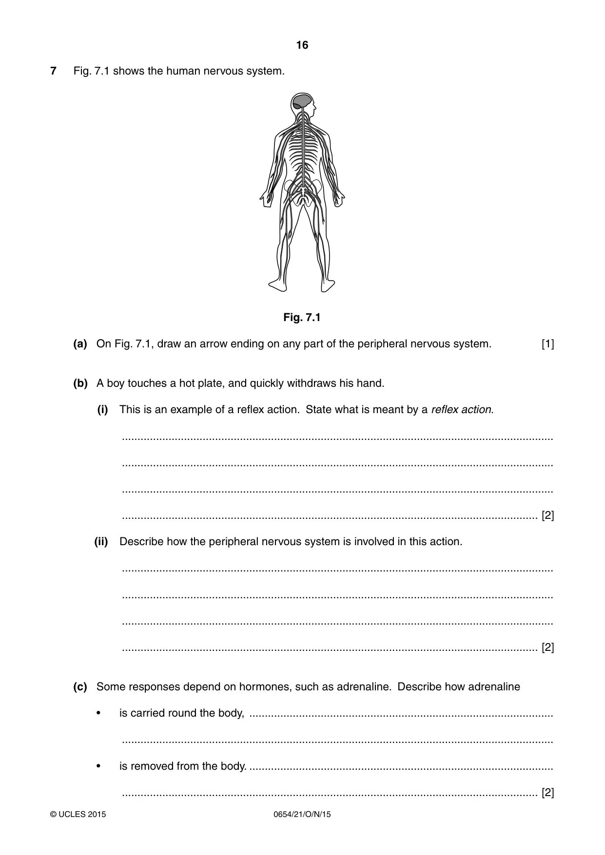 Cambridge IGCSE Sciences - Co-ordinated (Double) 0654 2015 Oct/Nov Paper 2 · Variant 1 question paper, page 16 of 32