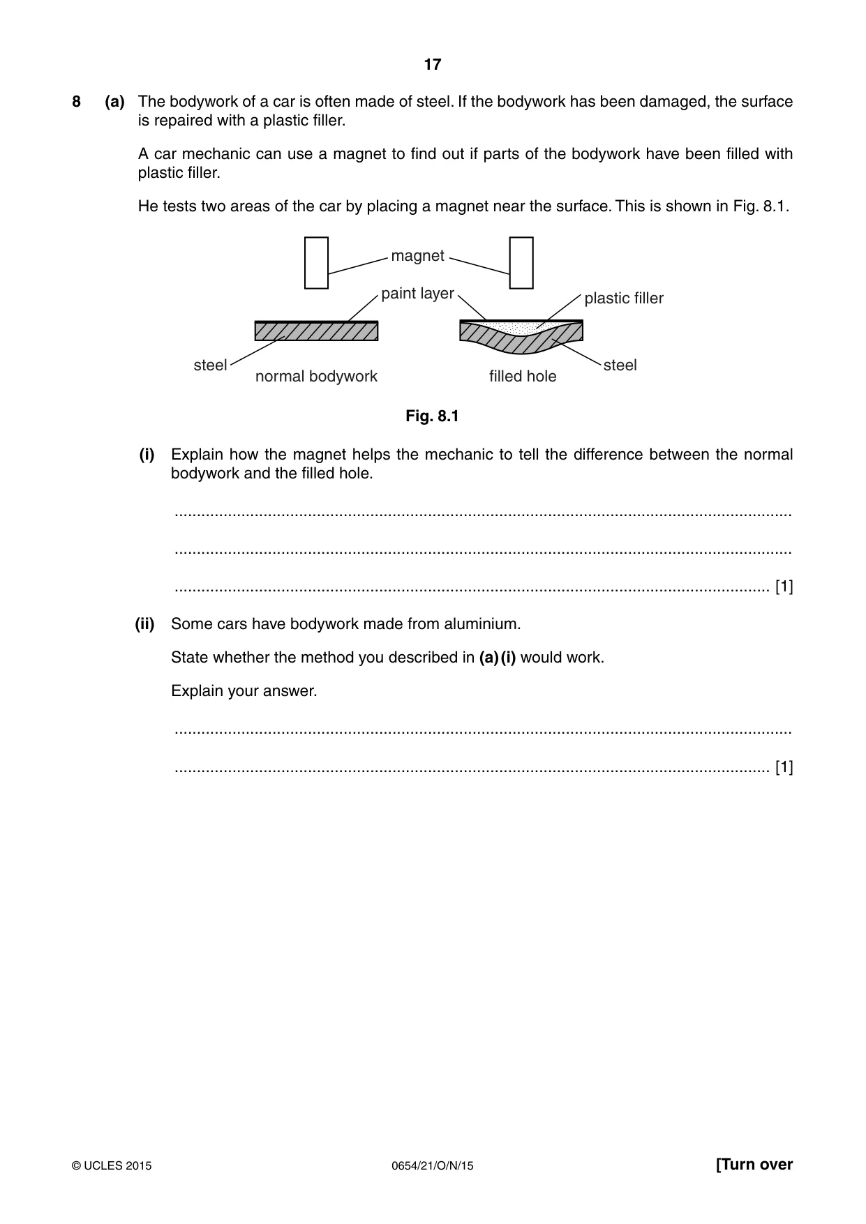 Cambridge IGCSE Sciences - Co-ordinated (Double) 0654 2015 Oct/Nov Paper 2 · Variant 1 question paper, page 17 of 32