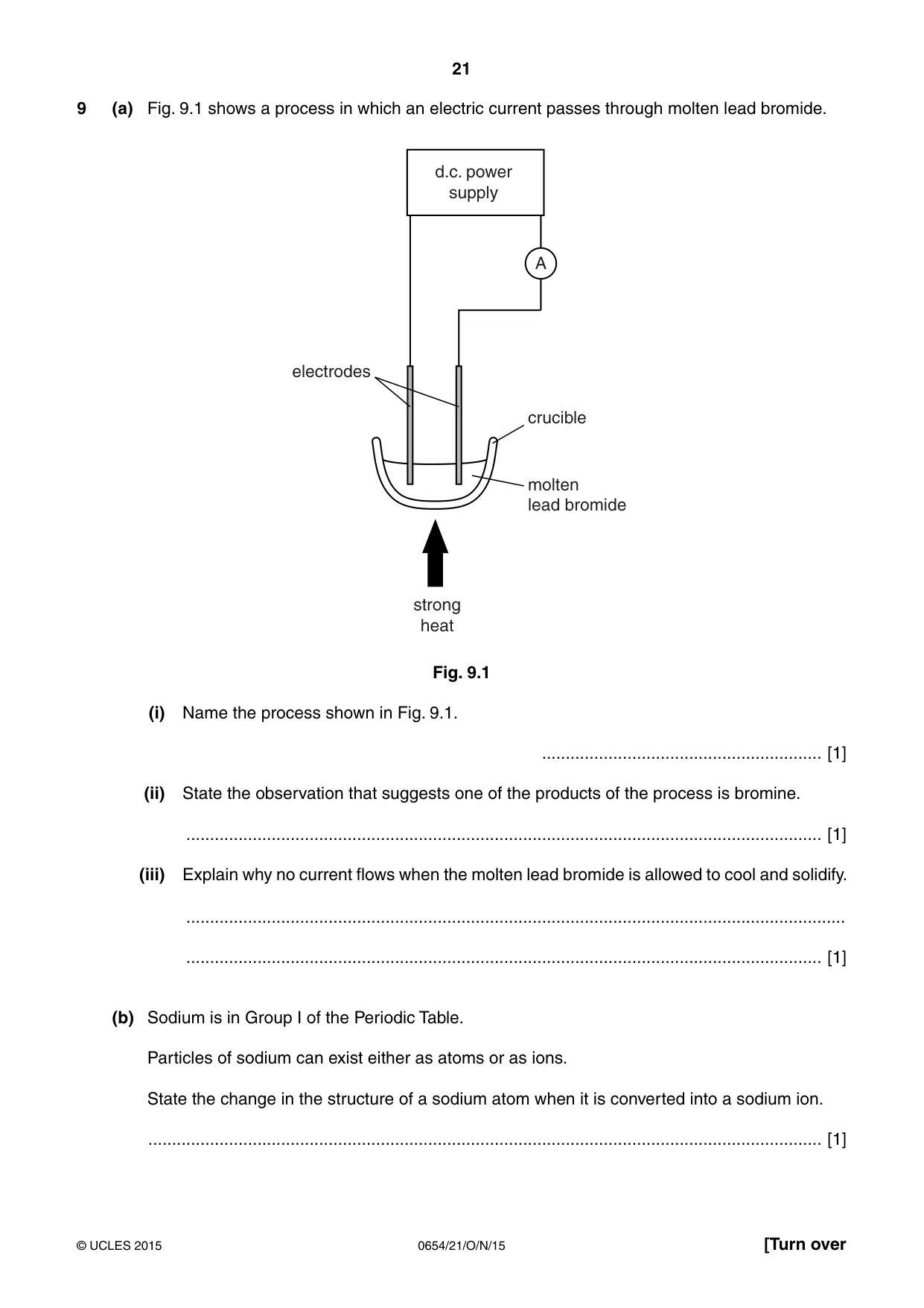 Cambridge IGCSE Sciences - Co-ordinated (Double) 0654 2015 Oct/Nov Paper 2 · Variant 1 question paper, page 21 of 32