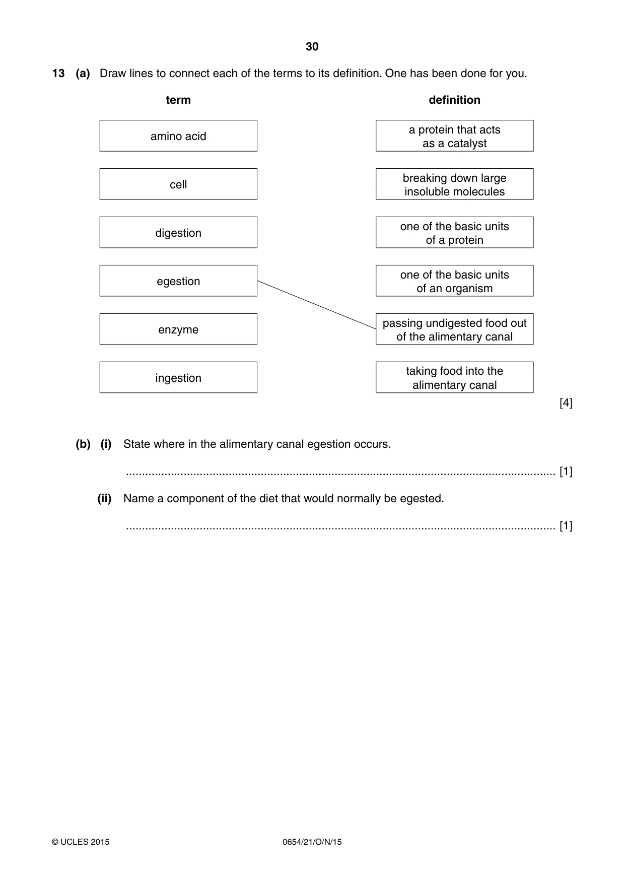 Cambridge IGCSE Sciences - Co-ordinated (Double) 0654 2015 Oct/Nov Paper 2 · Variant 1 question paper, page 30 of 32