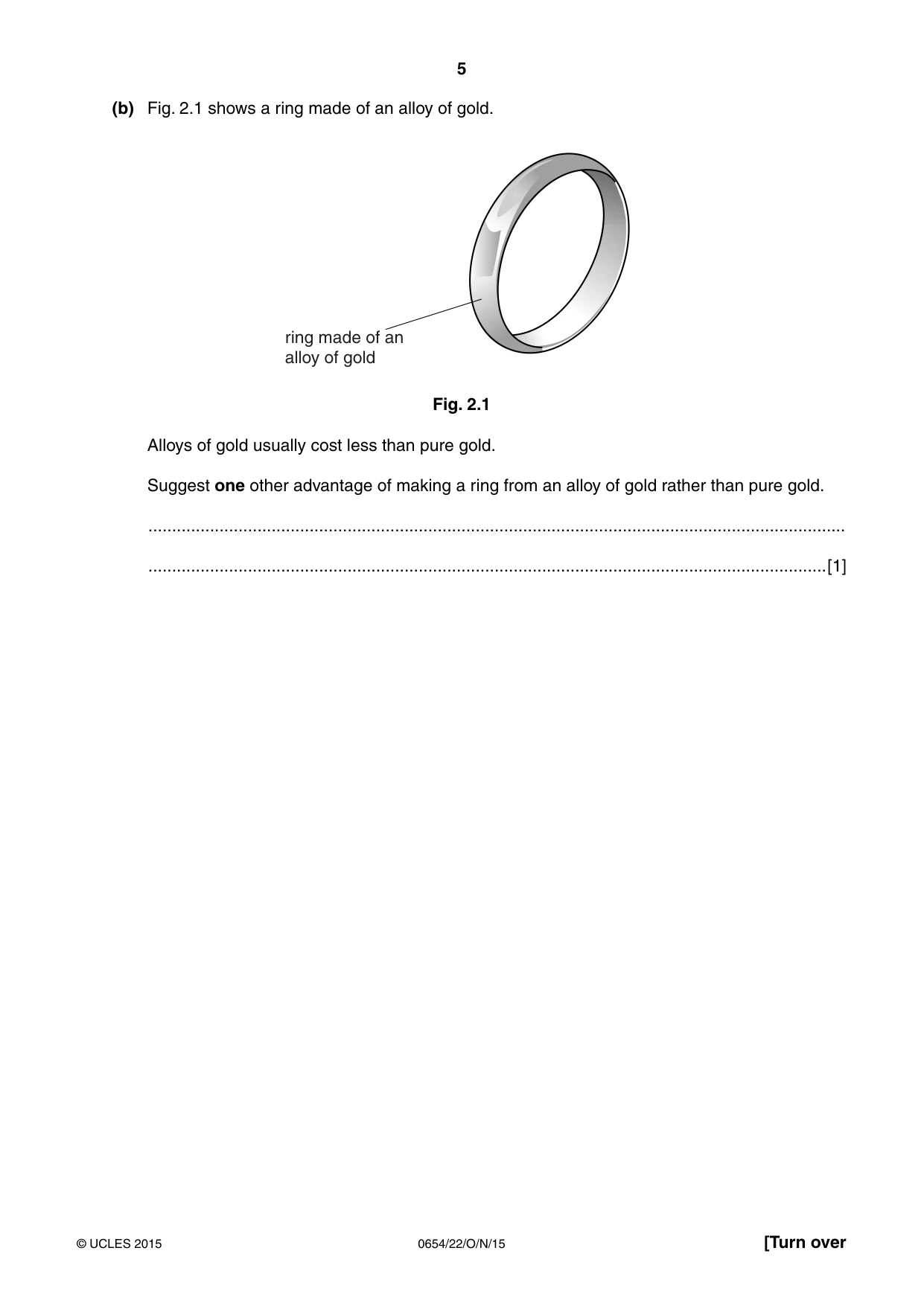 Cambridge IGCSE Sciences - Co-ordinated (Double) 0654 2015 Oct/Nov Paper 2 · Variant 2 question paper, page 5 of 32
