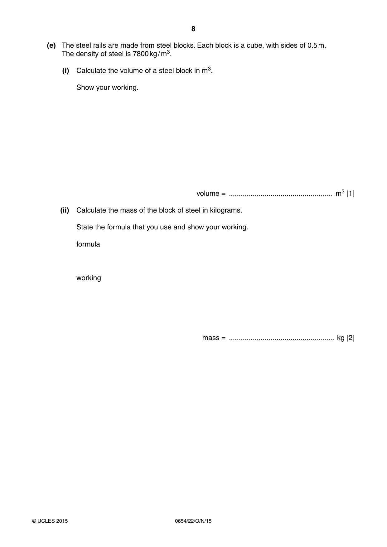 Cambridge IGCSE Sciences - Co-ordinated (Double) 0654 2015 Oct/Nov Paper 2 · Variant 2 question paper, page 8 of 32