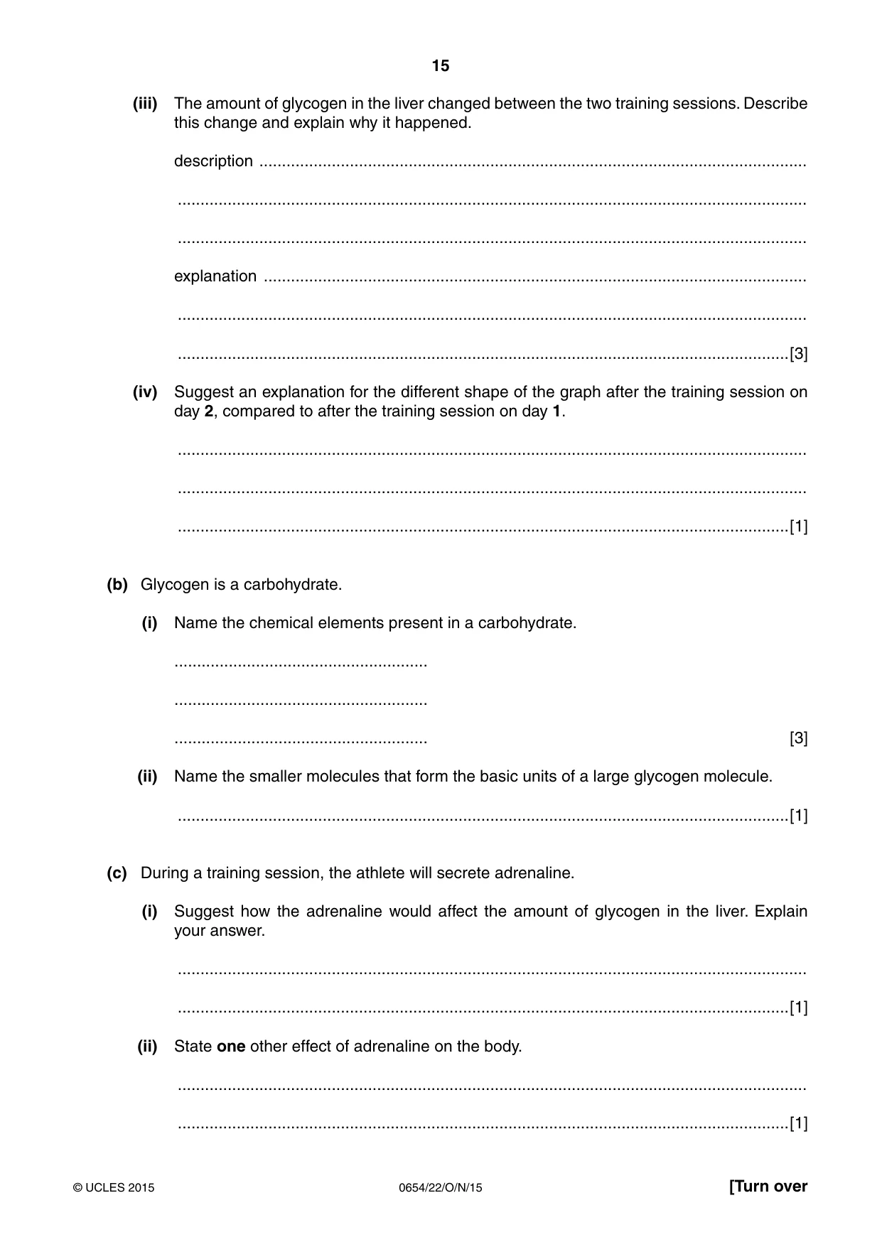 Cambridge IGCSE Sciences - Co-ordinated (Double) 0654 2015 Oct/Nov Paper 2 · Variant 2 question paper, page 15 of 32