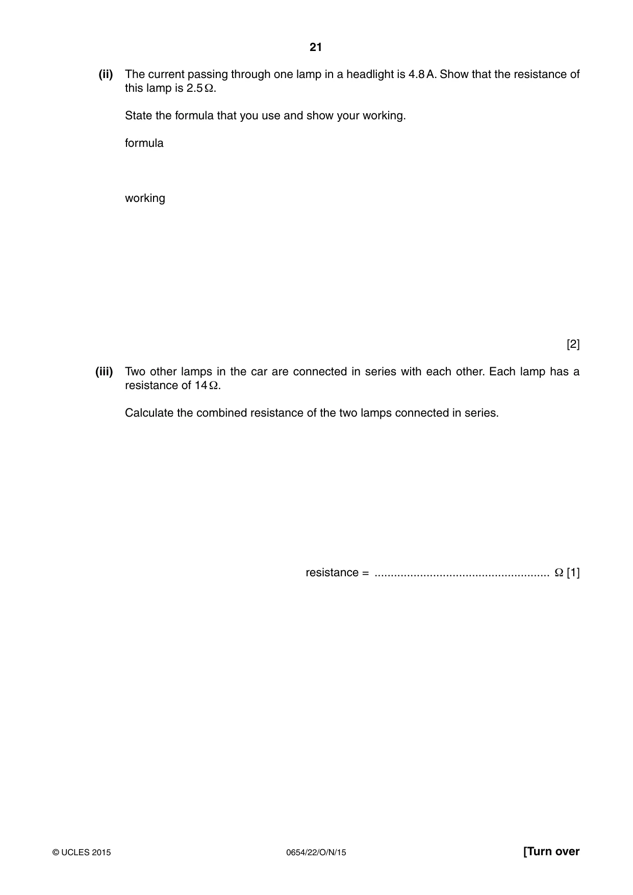Cambridge IGCSE Sciences - Co-ordinated (Double) 0654 2015 Oct/Nov Paper 2 · Variant 2 question paper, page 21 of 32