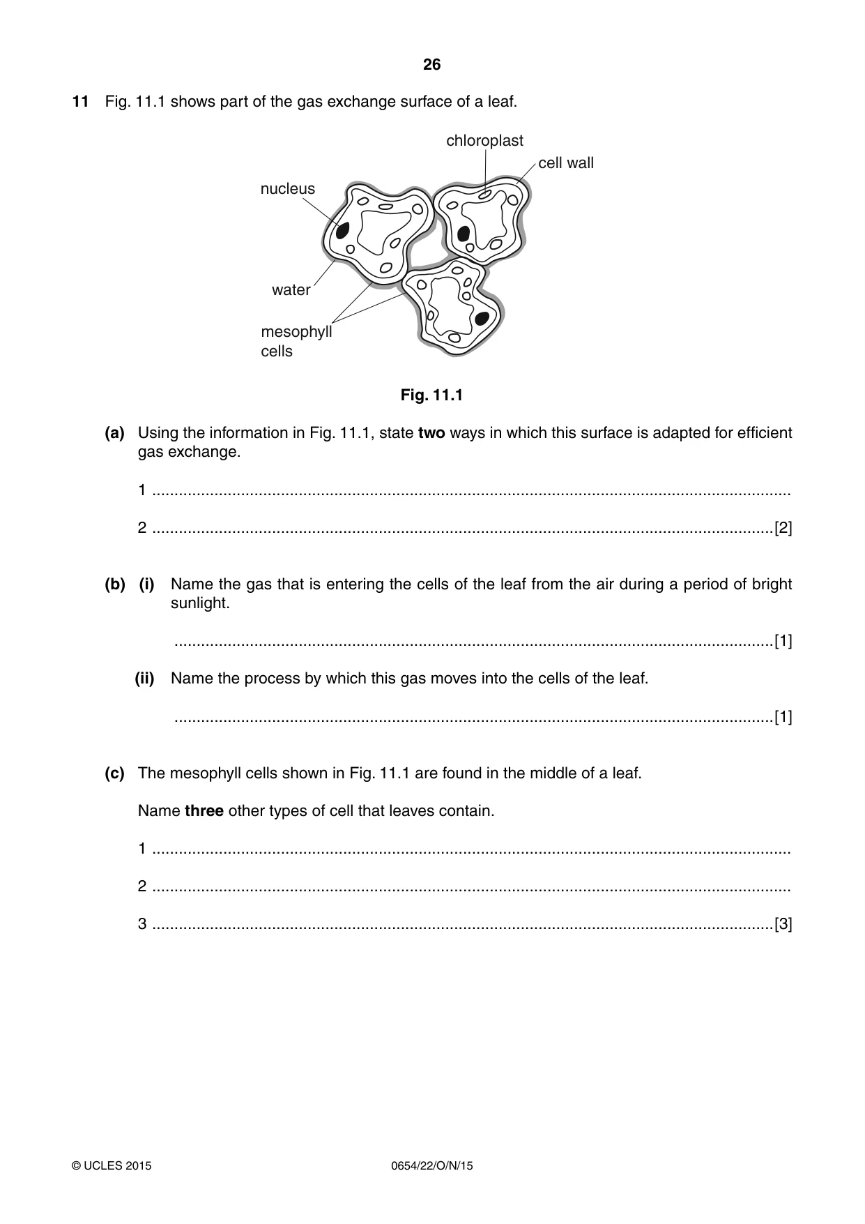 Cambridge IGCSE Sciences - Co-ordinated (Double) 0654 2015 Oct/Nov Paper 2 · Variant 2 question paper, page 26 of 32