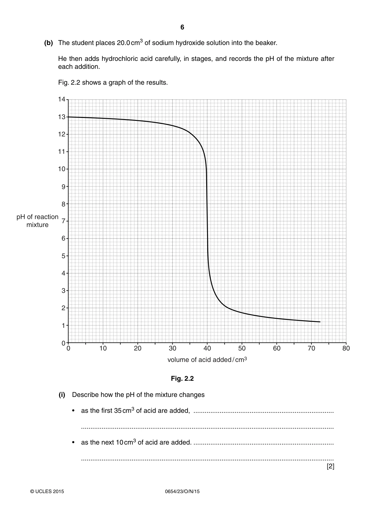 Cambridge IGCSE Sciences - Co-ordinated (Double) 0654 2015 Oct/Nov Paper 2 · Variant 3 question paper, page 6 of 32