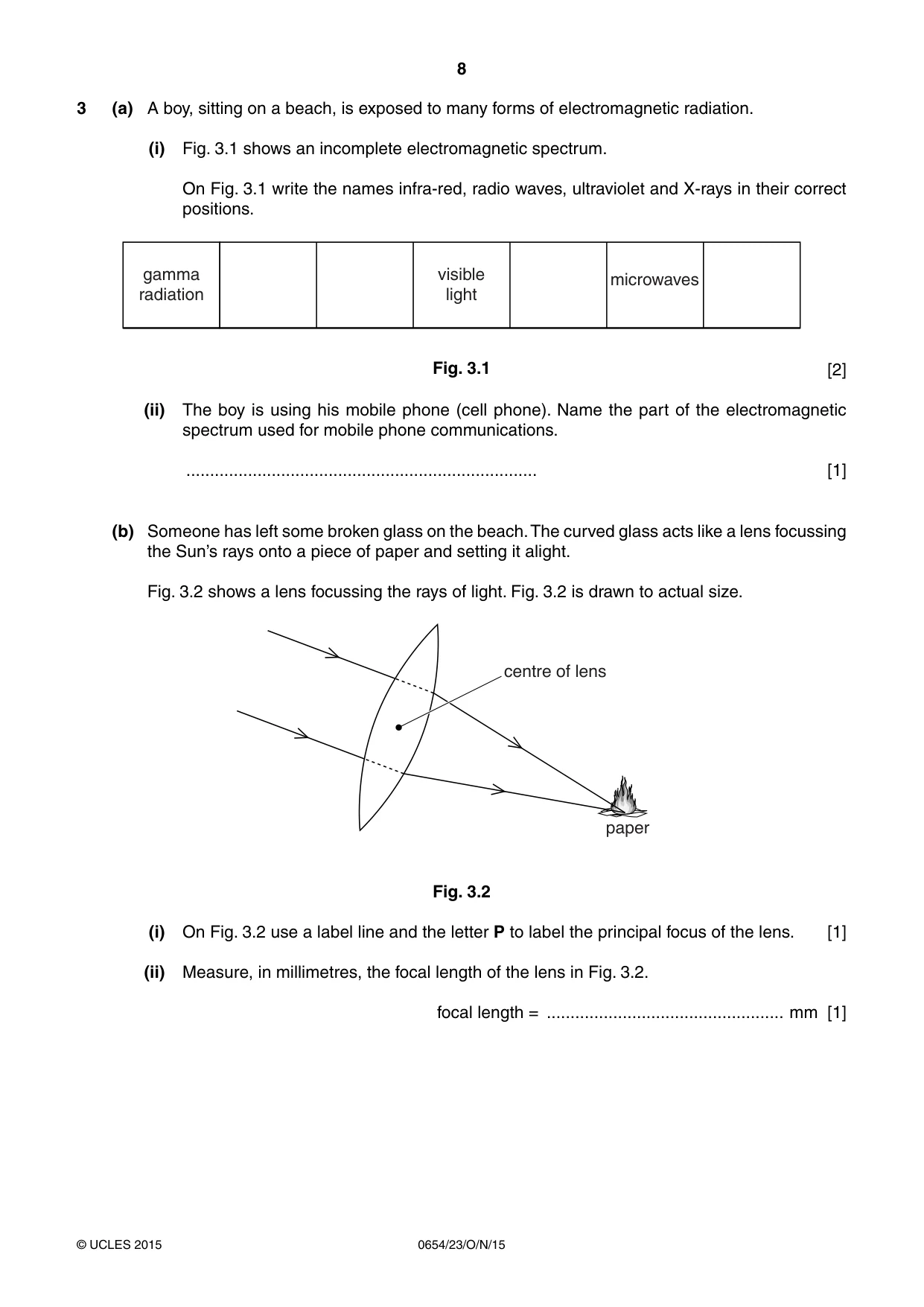 Cambridge IGCSE Sciences - Co-ordinated (Double) 0654 2015 Oct/Nov Paper 2 · Variant 3 question paper, page 8 of 32