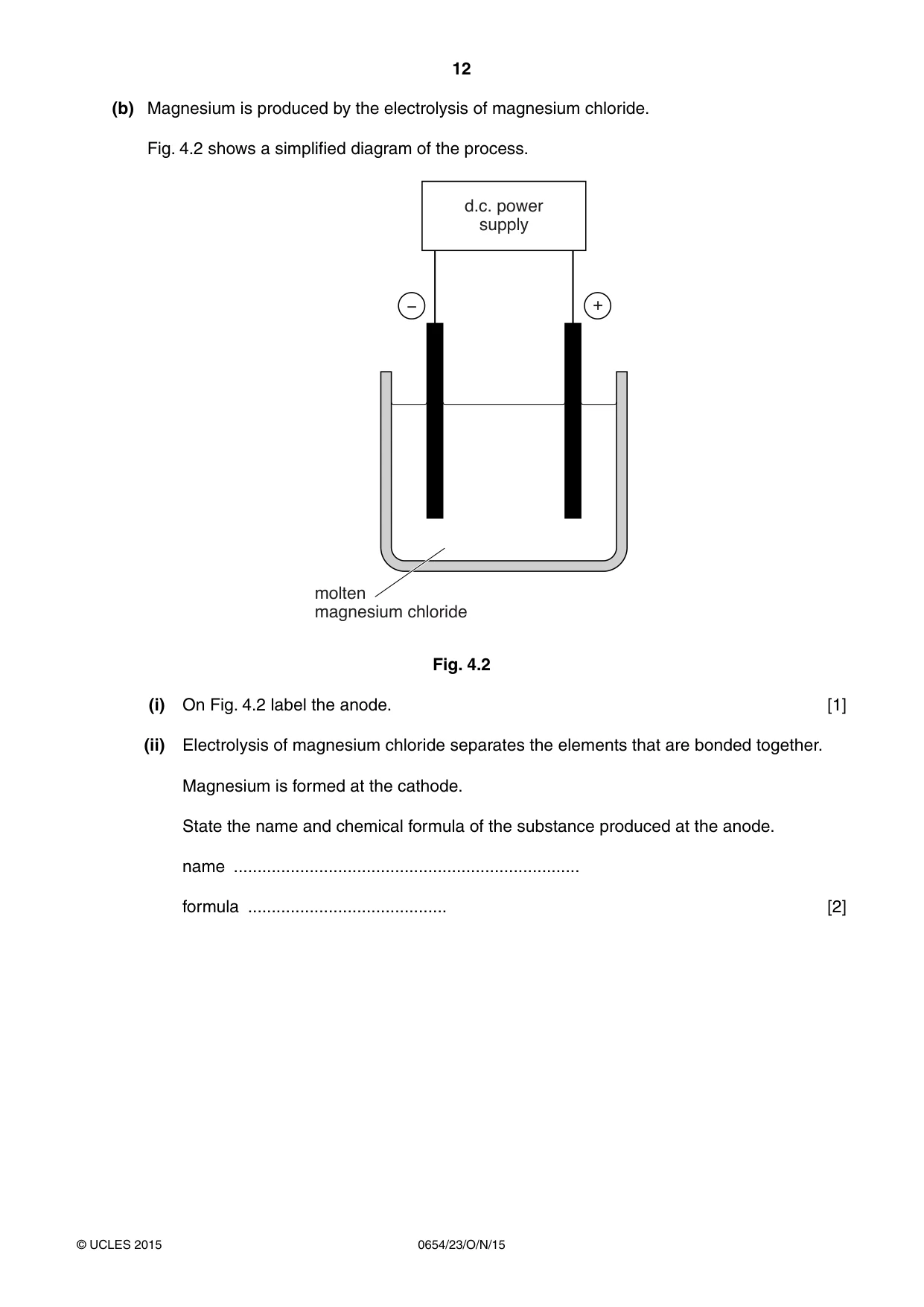 Cambridge IGCSE Sciences - Co-ordinated (Double) 0654 2015 Oct/Nov Paper 2 · Variant 3 question paper, page 12 of 32