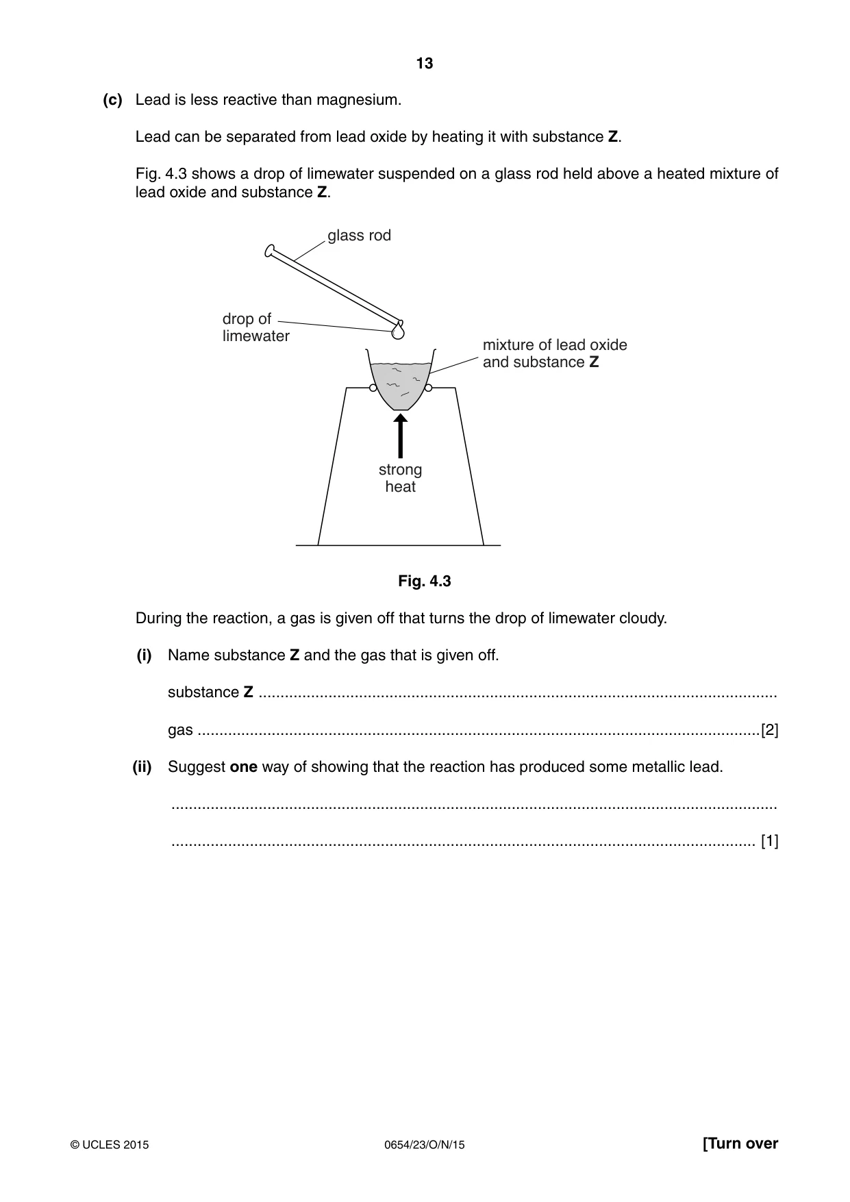 Cambridge IGCSE Sciences - Co-ordinated (Double) 0654 2015 Oct/Nov Paper 2 · Variant 3 question paper, page 13 of 32