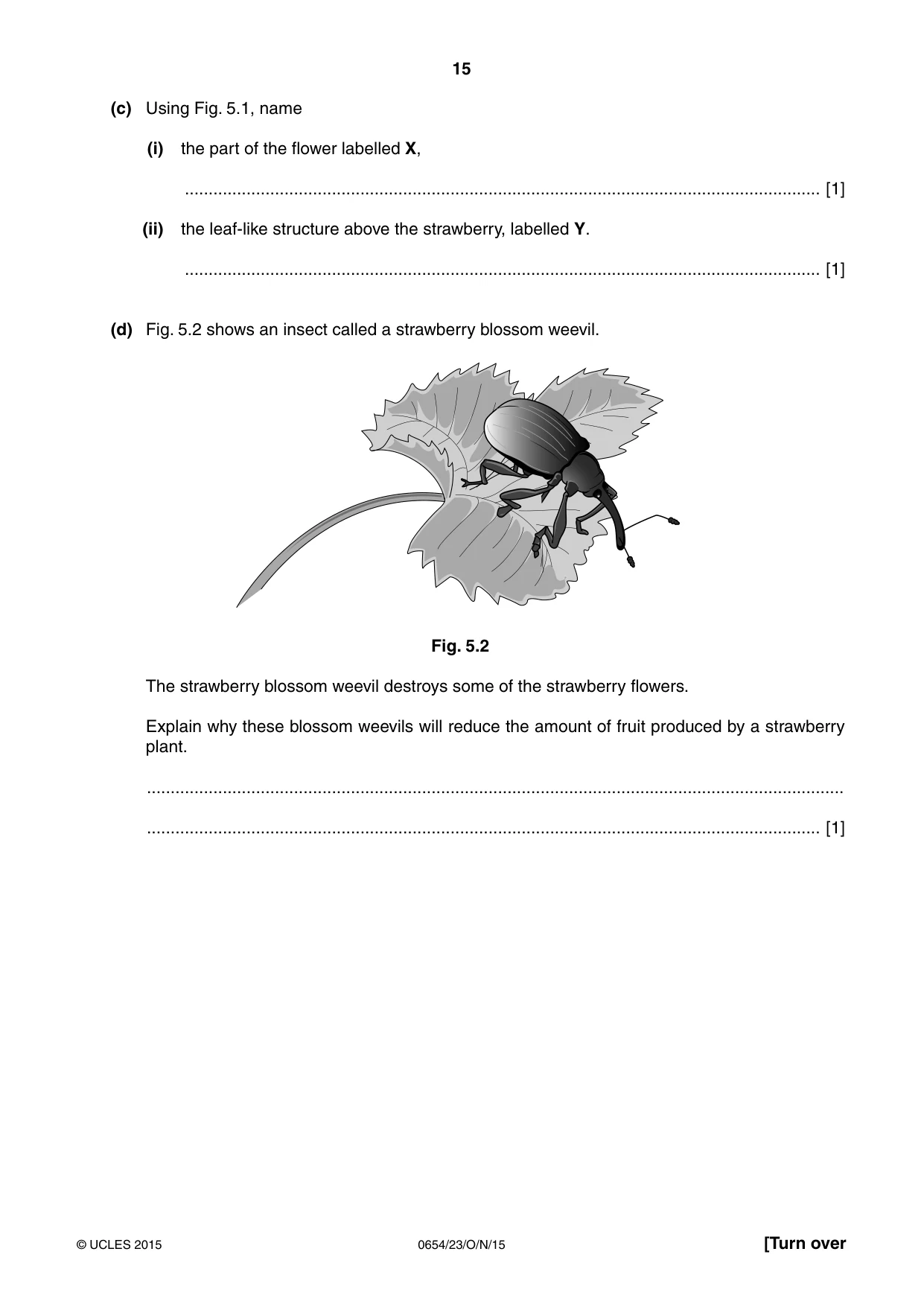 Cambridge IGCSE Sciences - Co-ordinated (Double) 0654 2015 Oct/Nov Paper 2 · Variant 3 question paper, page 15 of 32