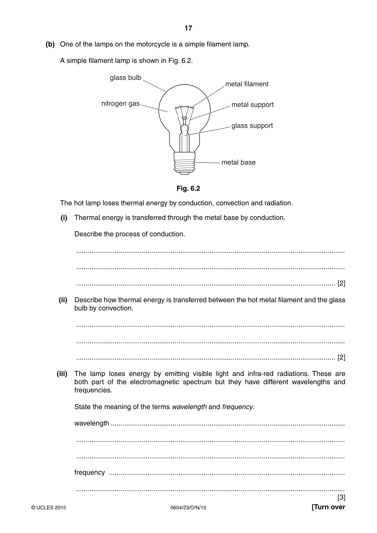 Cambridge IGCSE Sciences - Co-ordinated (Double) 0654 2015 Oct/Nov Paper 2 · Variant 3 question paper, page 17 of 32