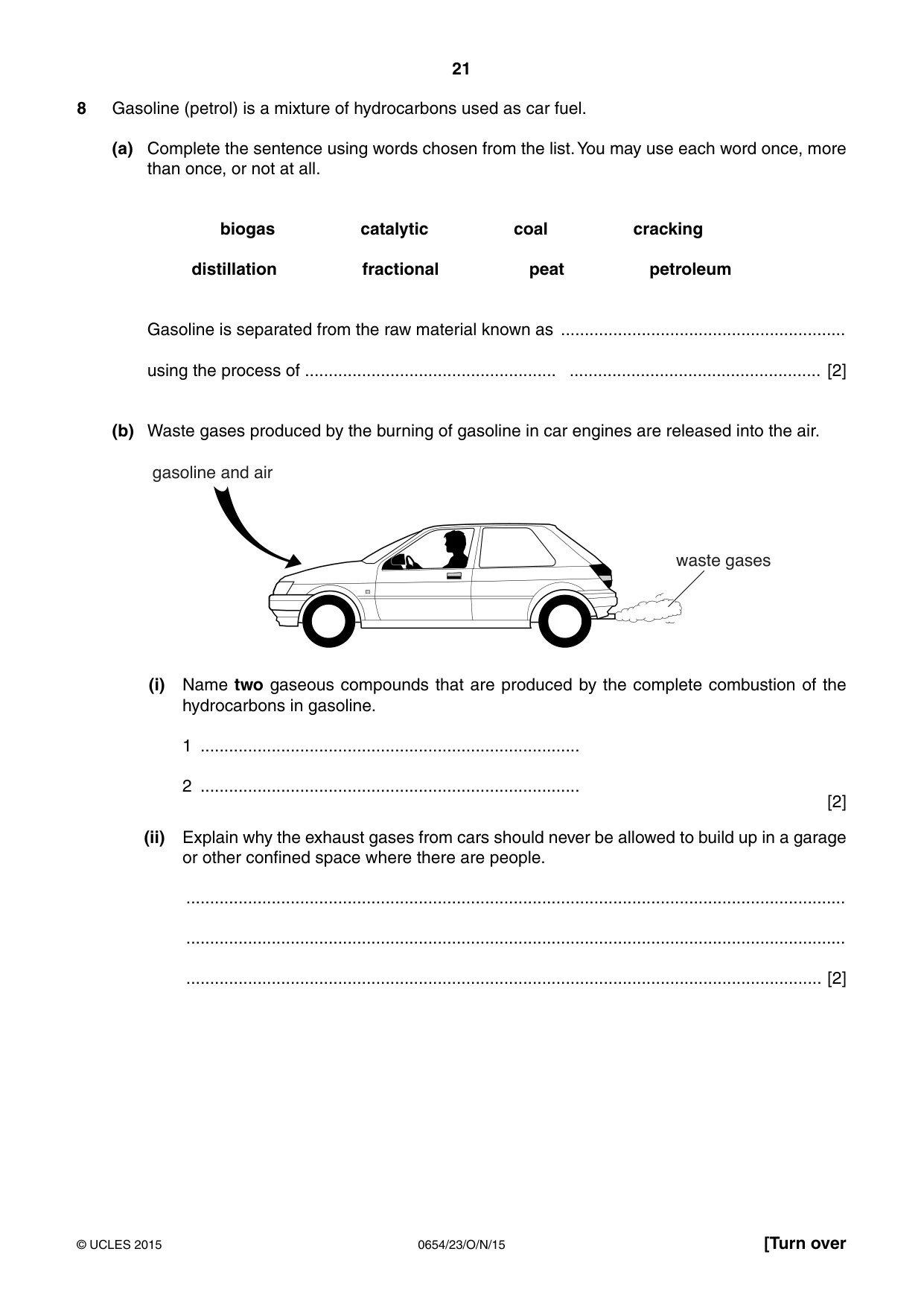Cambridge IGCSE Sciences - Co-ordinated (Double) 0654 2015 Oct/Nov Paper 2 · Variant 3 question paper, page 21 of 32