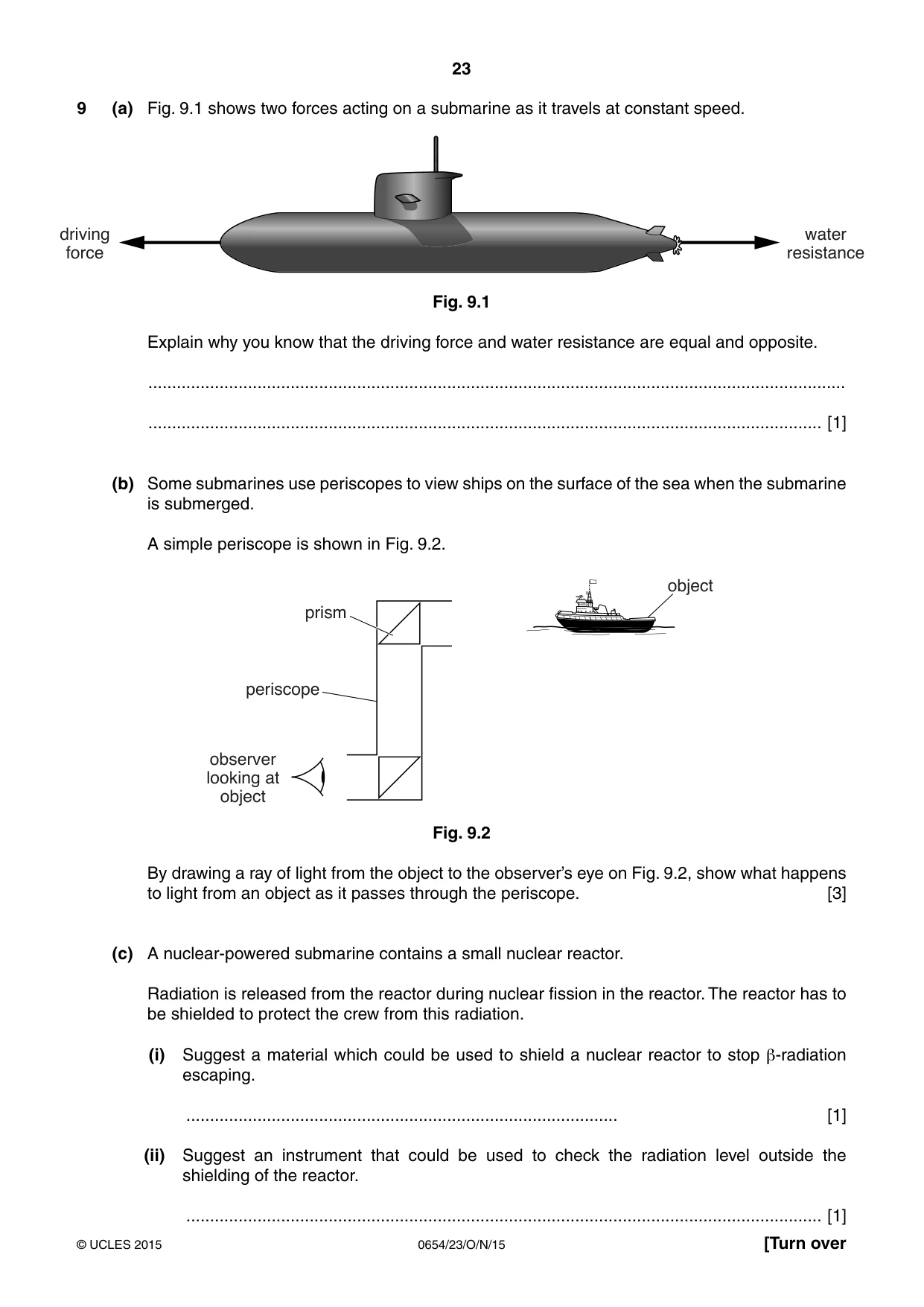 Cambridge IGCSE Sciences - Co-ordinated (Double) 0654 2015 Oct/Nov Paper 2 · Variant 3 question paper, page 23 of 32